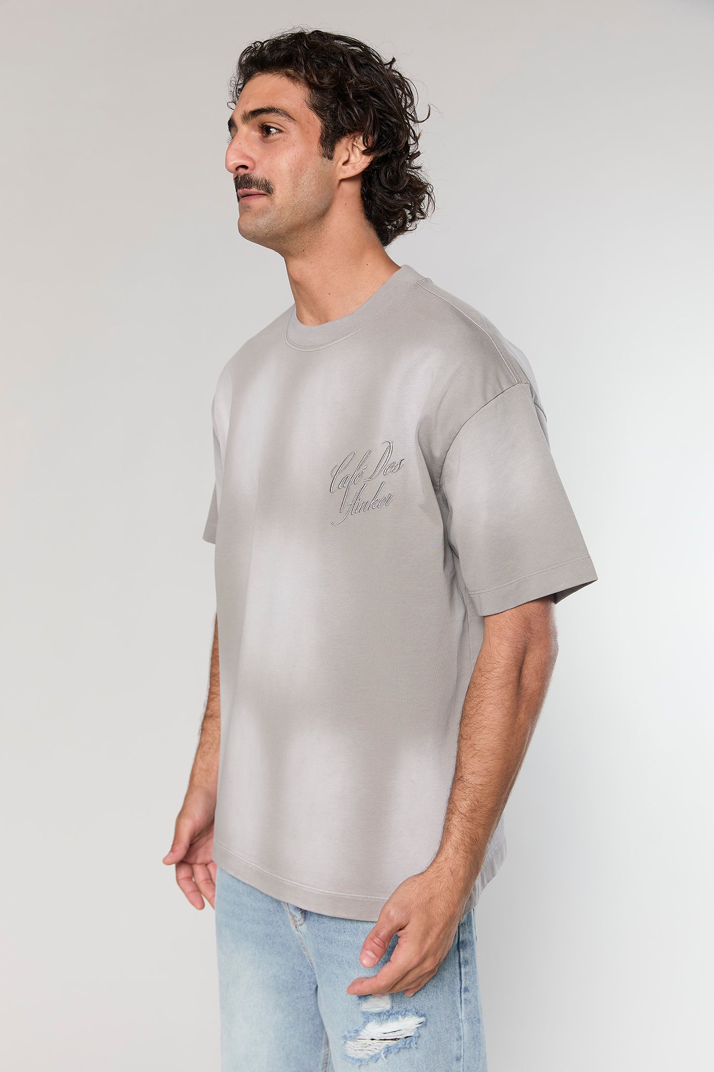 Cotton Wash 811 L.Gray T-Shirt