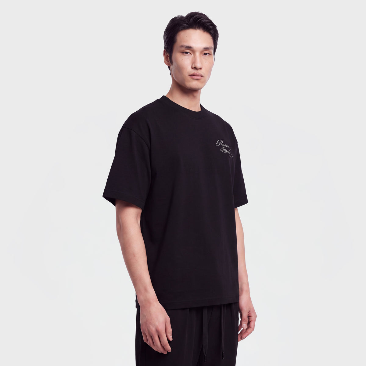 Mercerized 1010 Black T-Shirt