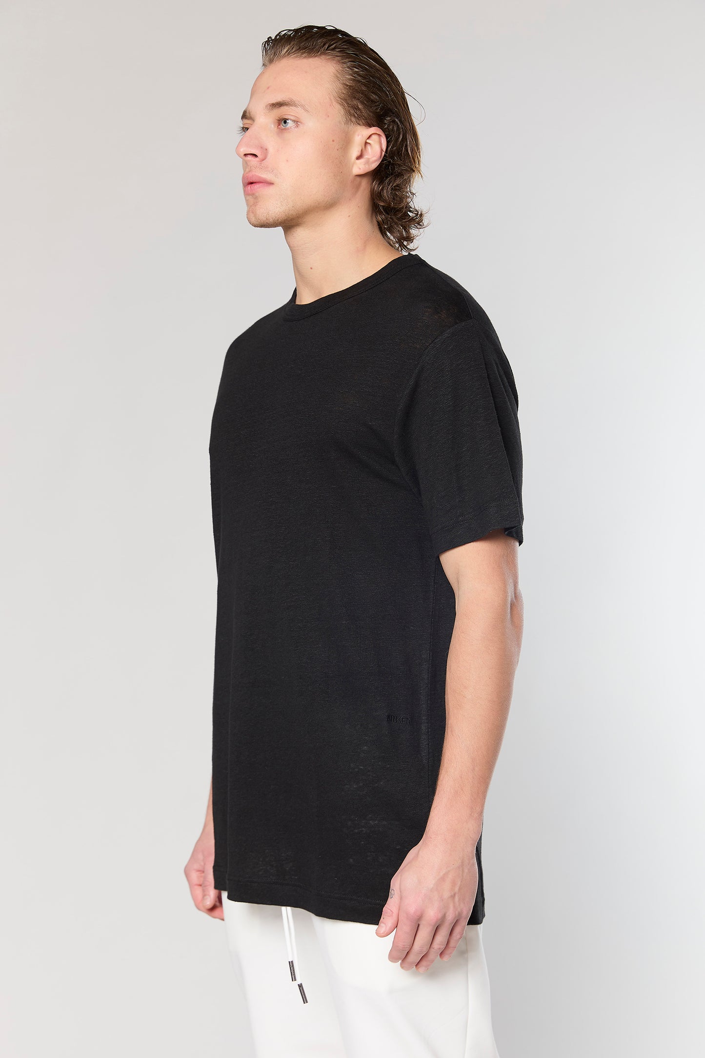 Black Linen 718 T-SHIRT