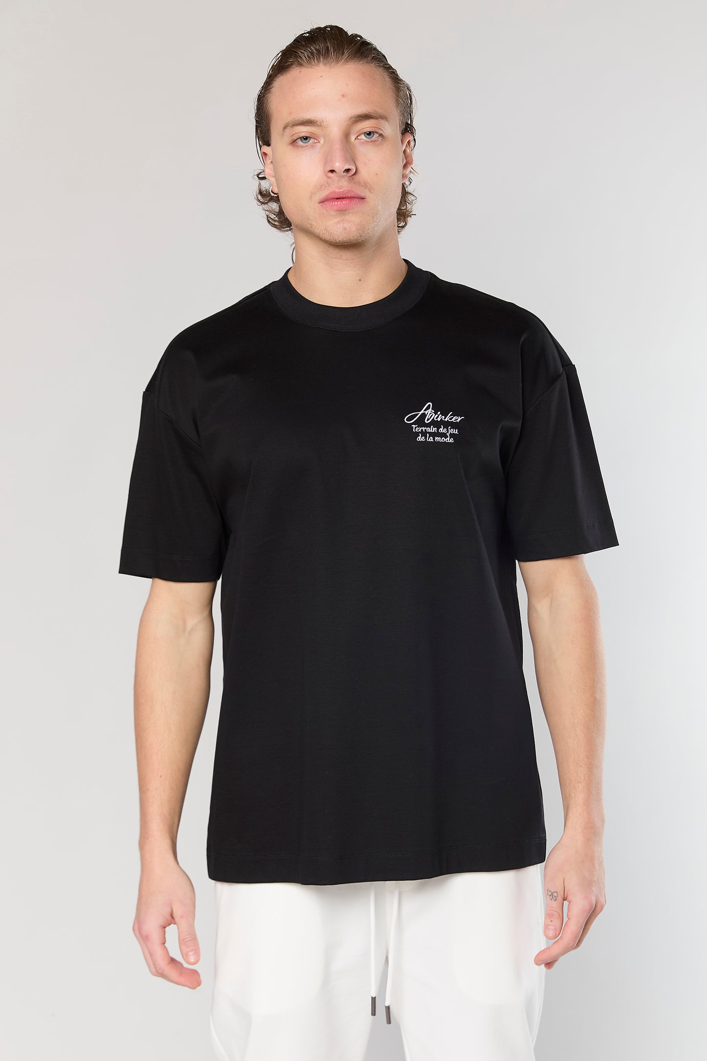 Mercerized 726 Black T-Shirt