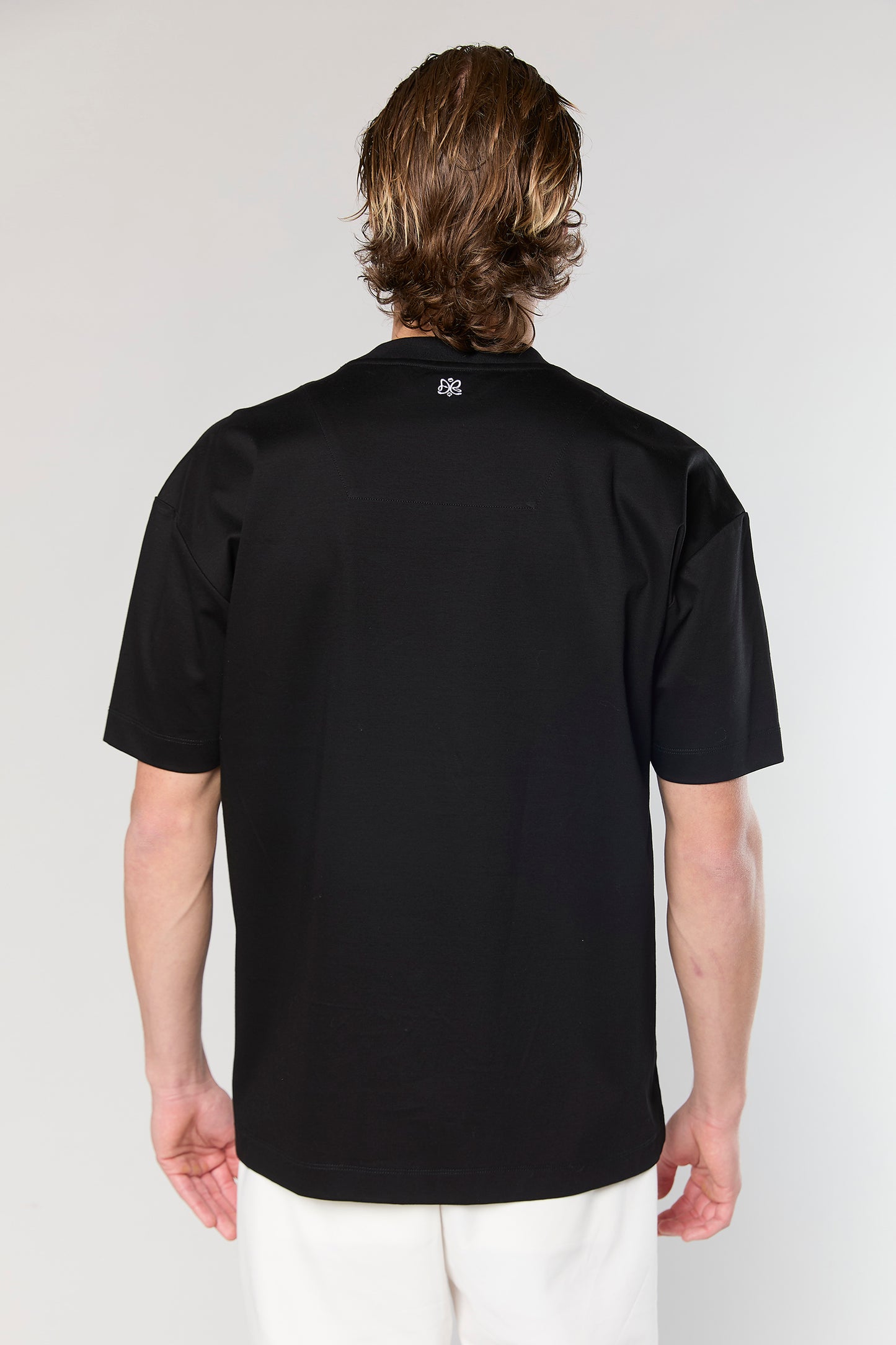 Mercerized 726 Black T-Shirt