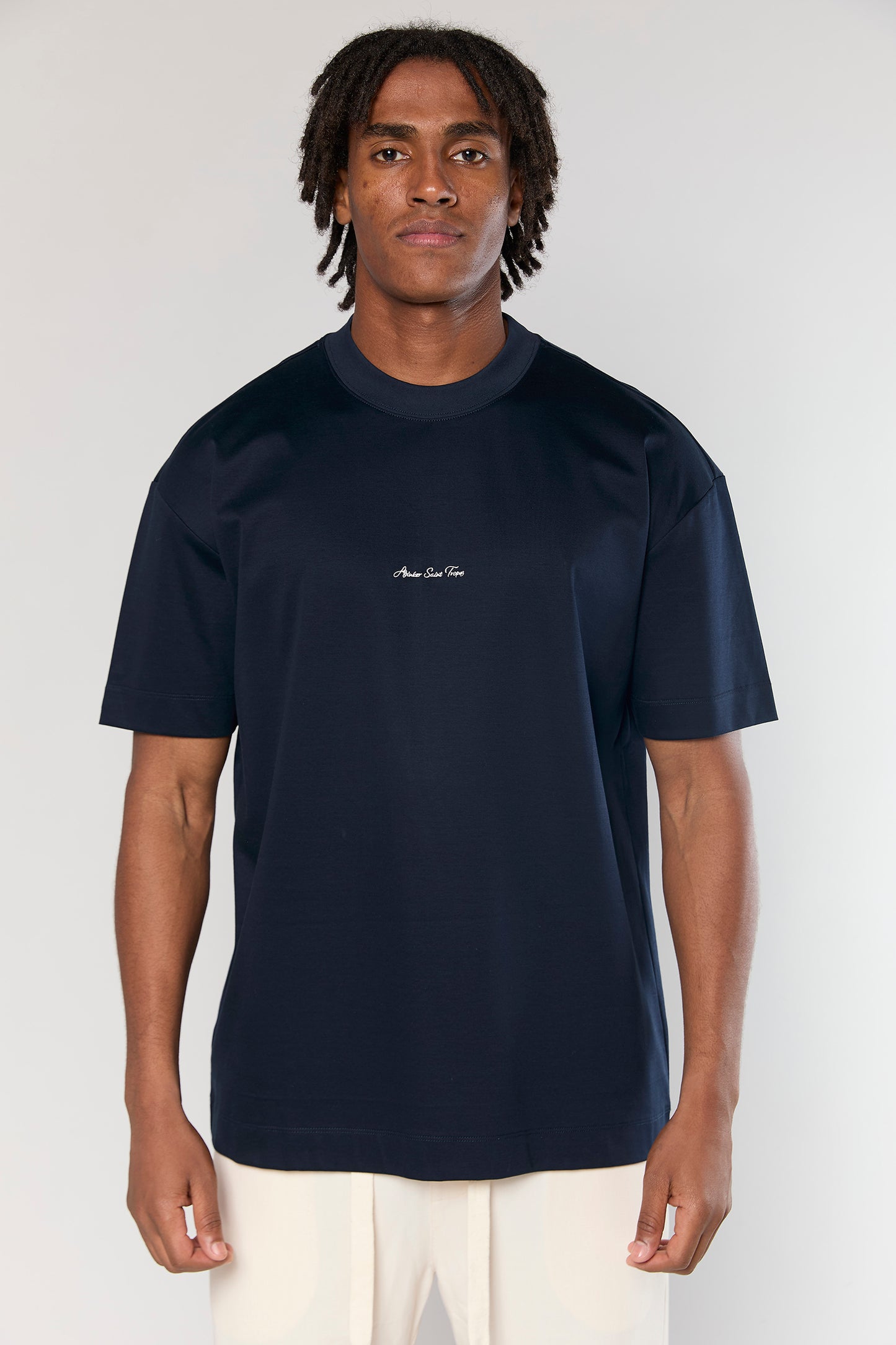 Mercerized 722 Navy T-Shirt