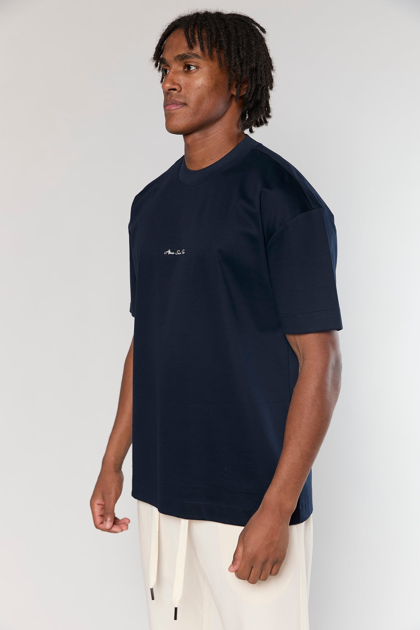 Mercerized 722 Navy T-Shirt