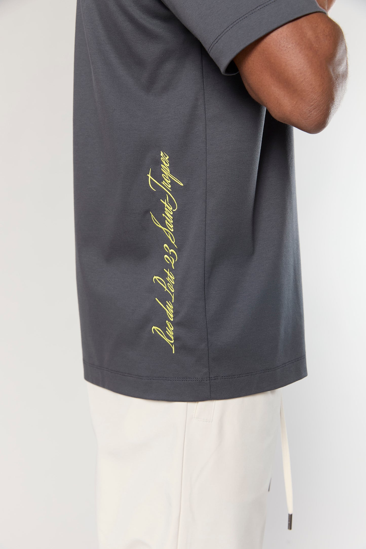 Mercerized 747 Gray T-Shirt