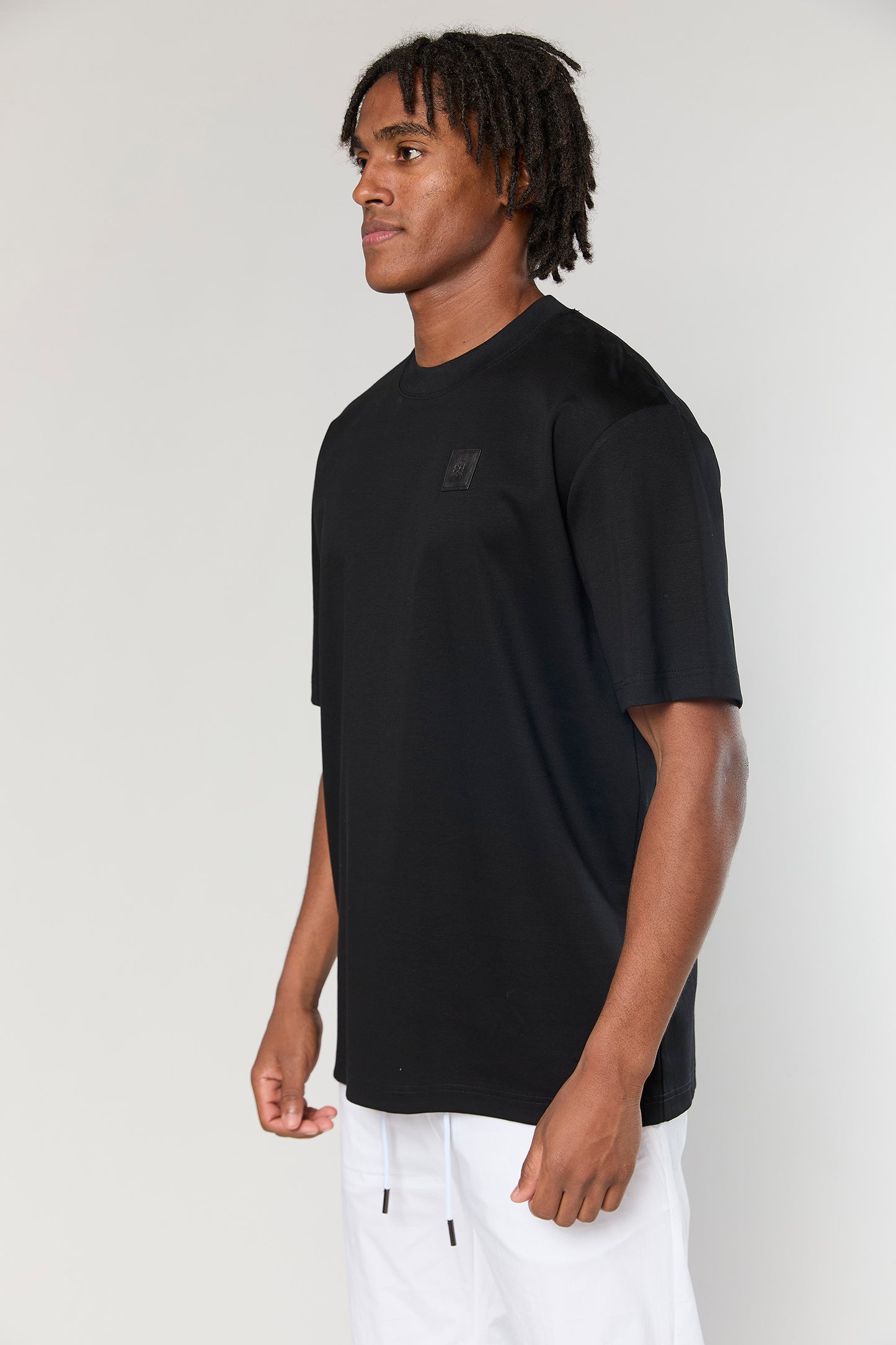 Mercerized 818 Black T-Shirt