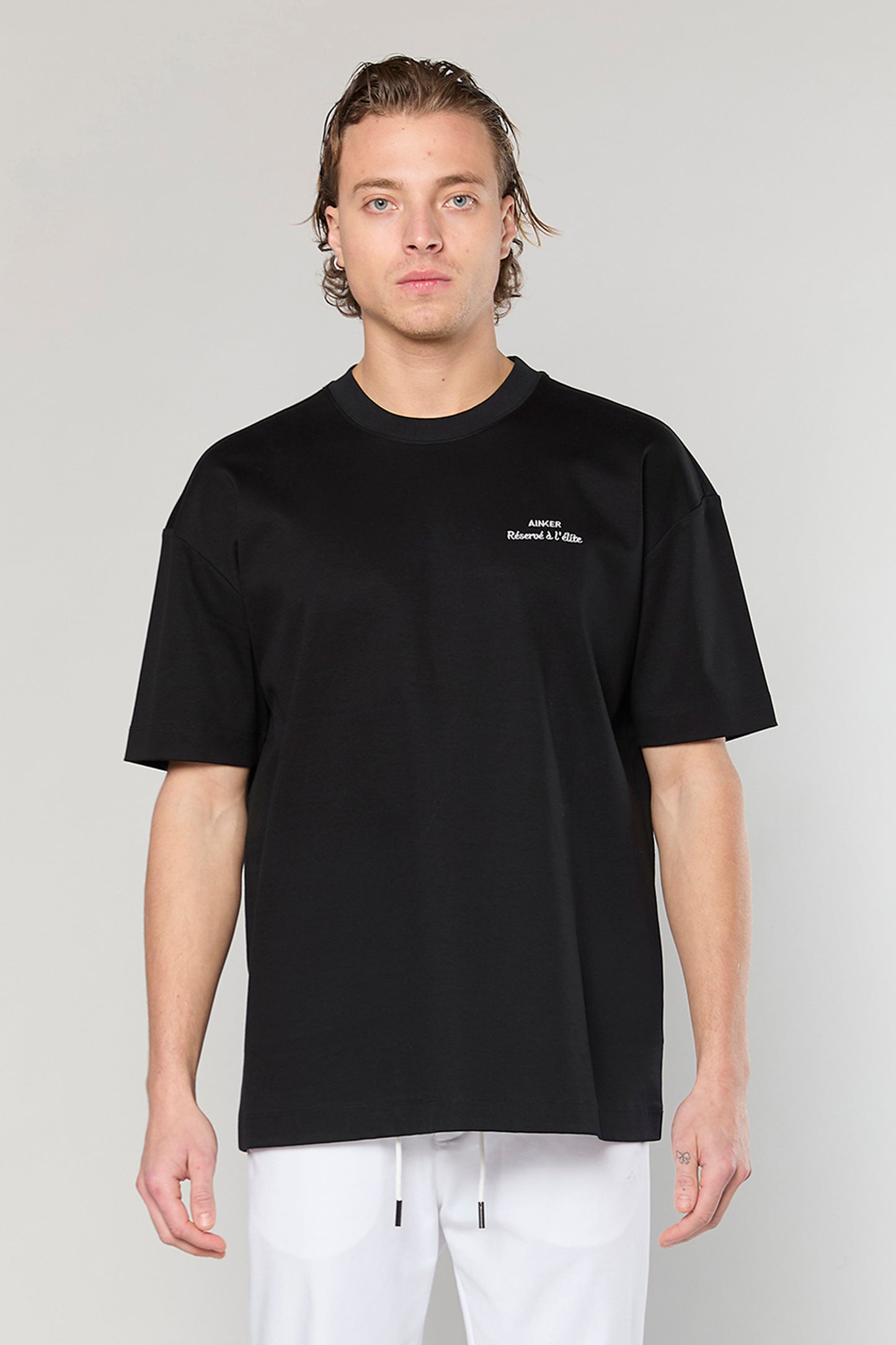 Mercerized 727 Black T-Shirt