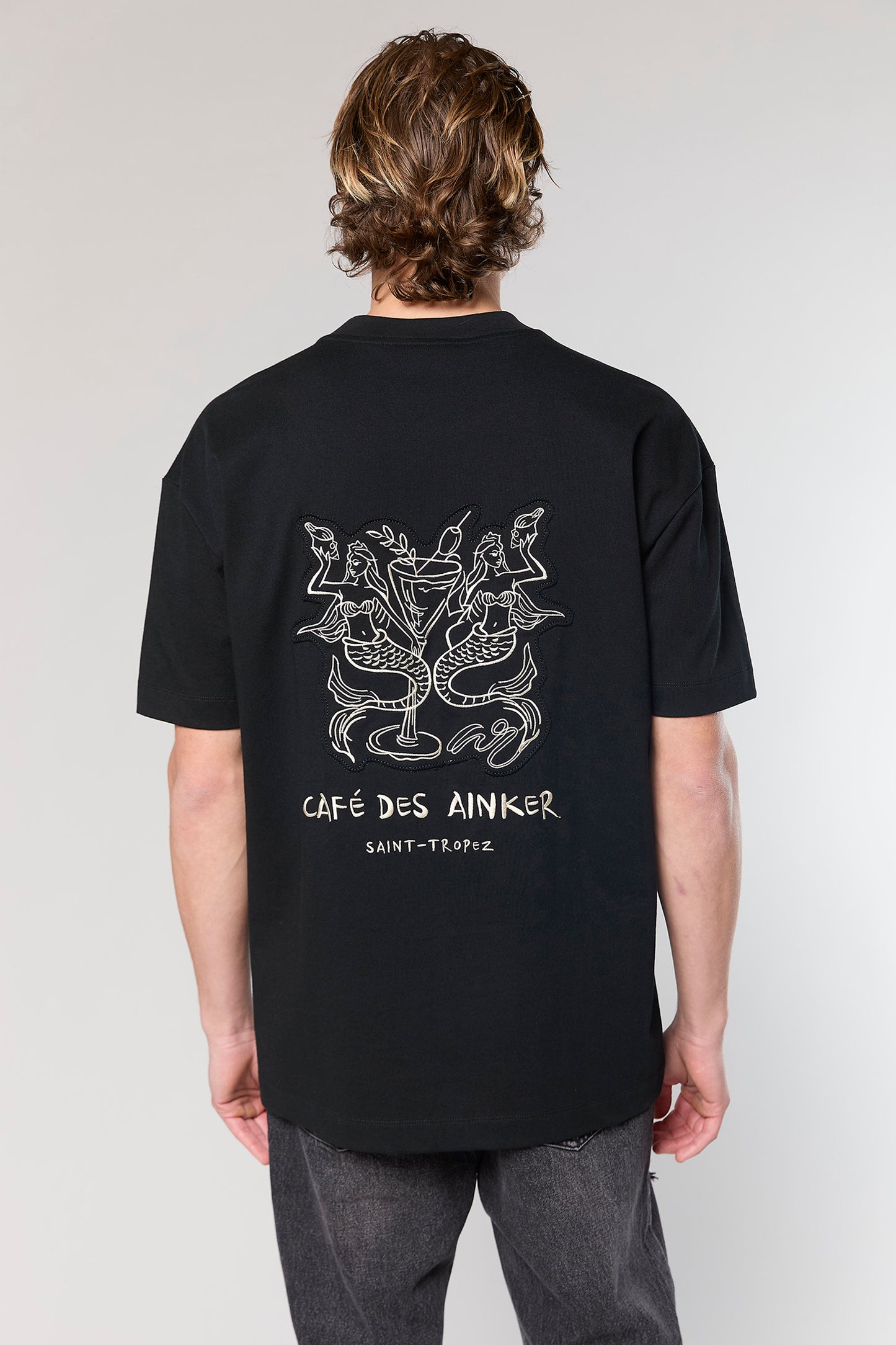 Mercerized 728 Black T-Shirt