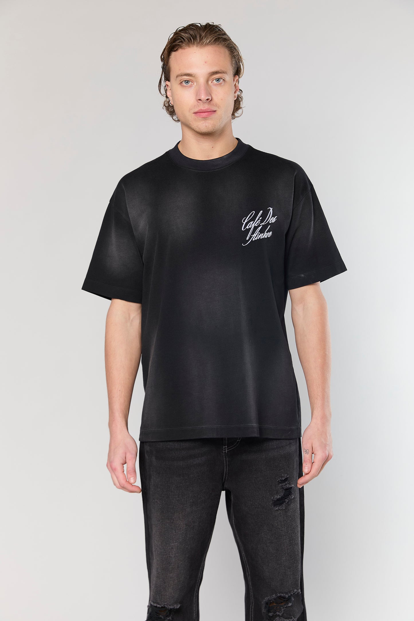 Cotton Wash 811 Black T-Shirt