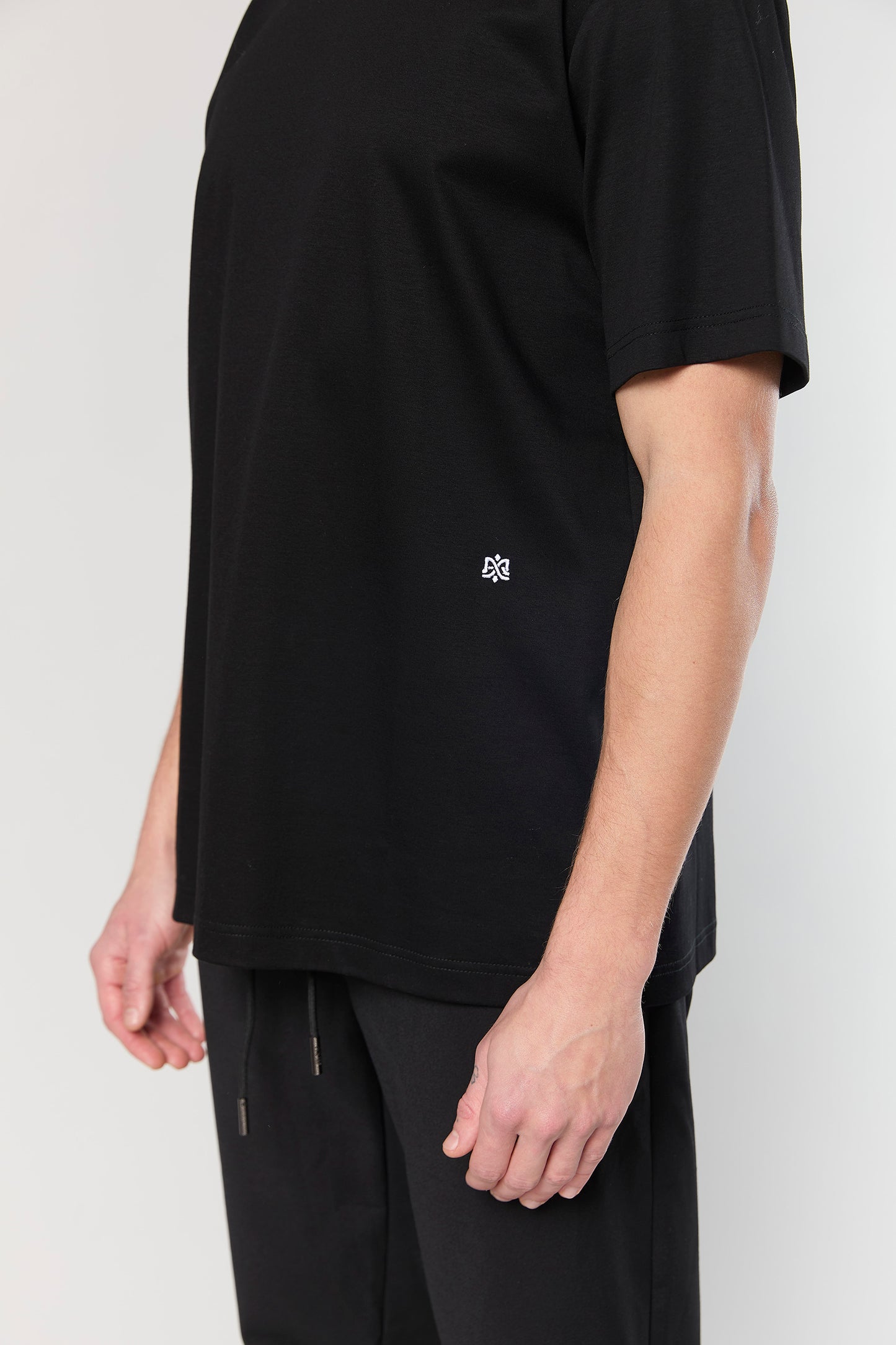 Mercerized 744 Black T-Shirt