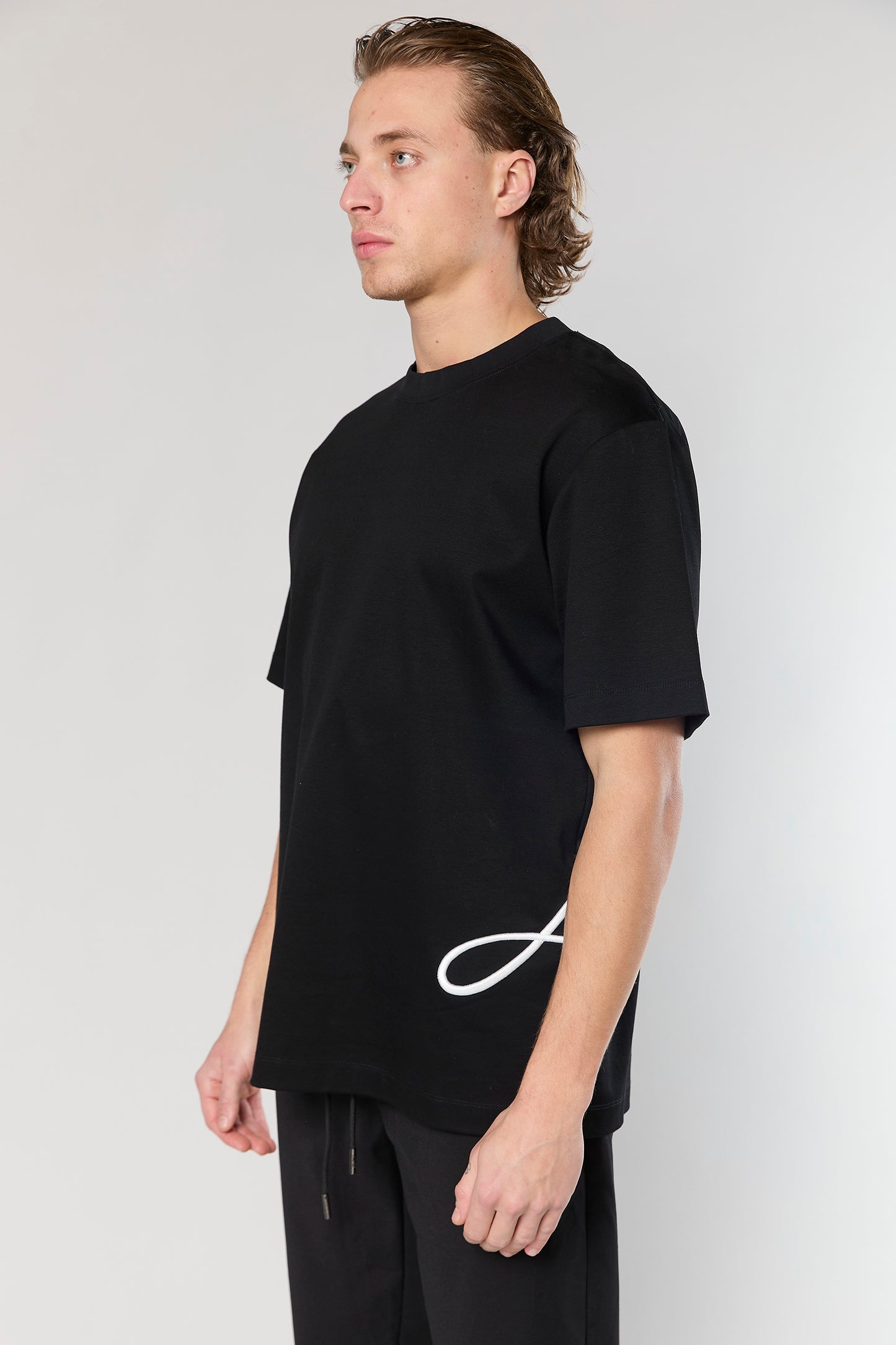 Mercerized 723 Black T-Shirt