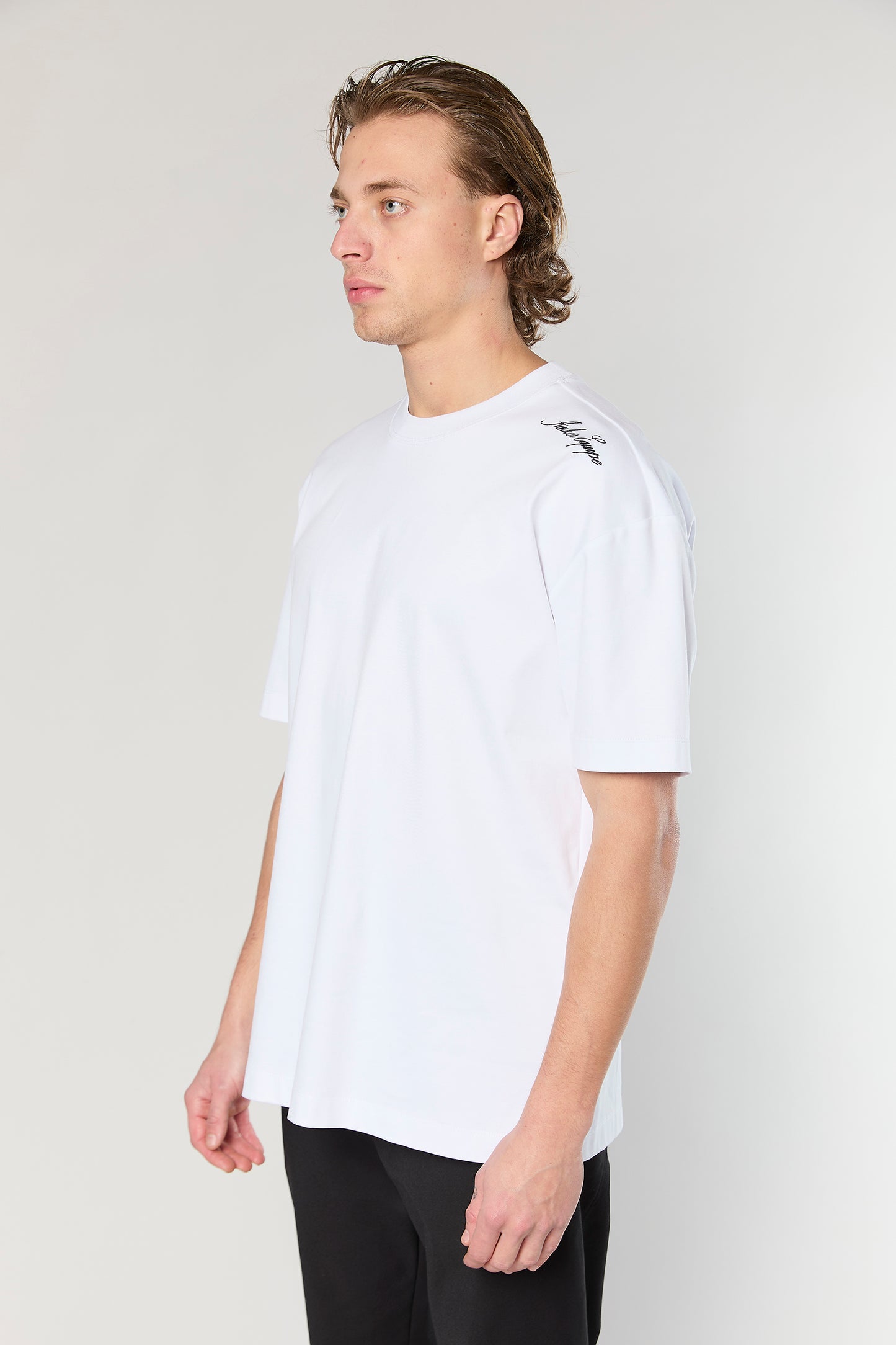 Mercerized 747 White T-Shirt