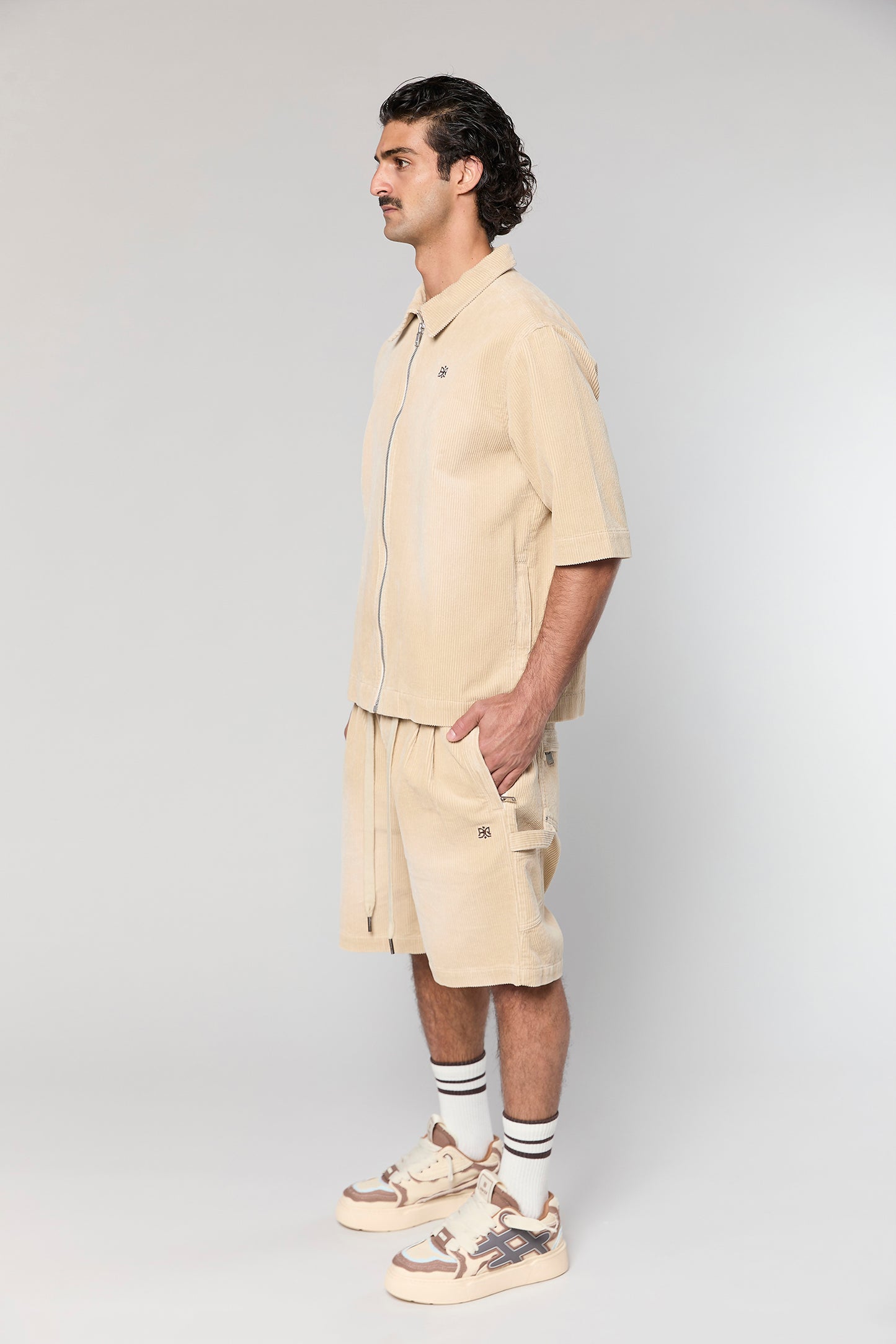 Wash Corduroy 708 Mocha Short Jacket