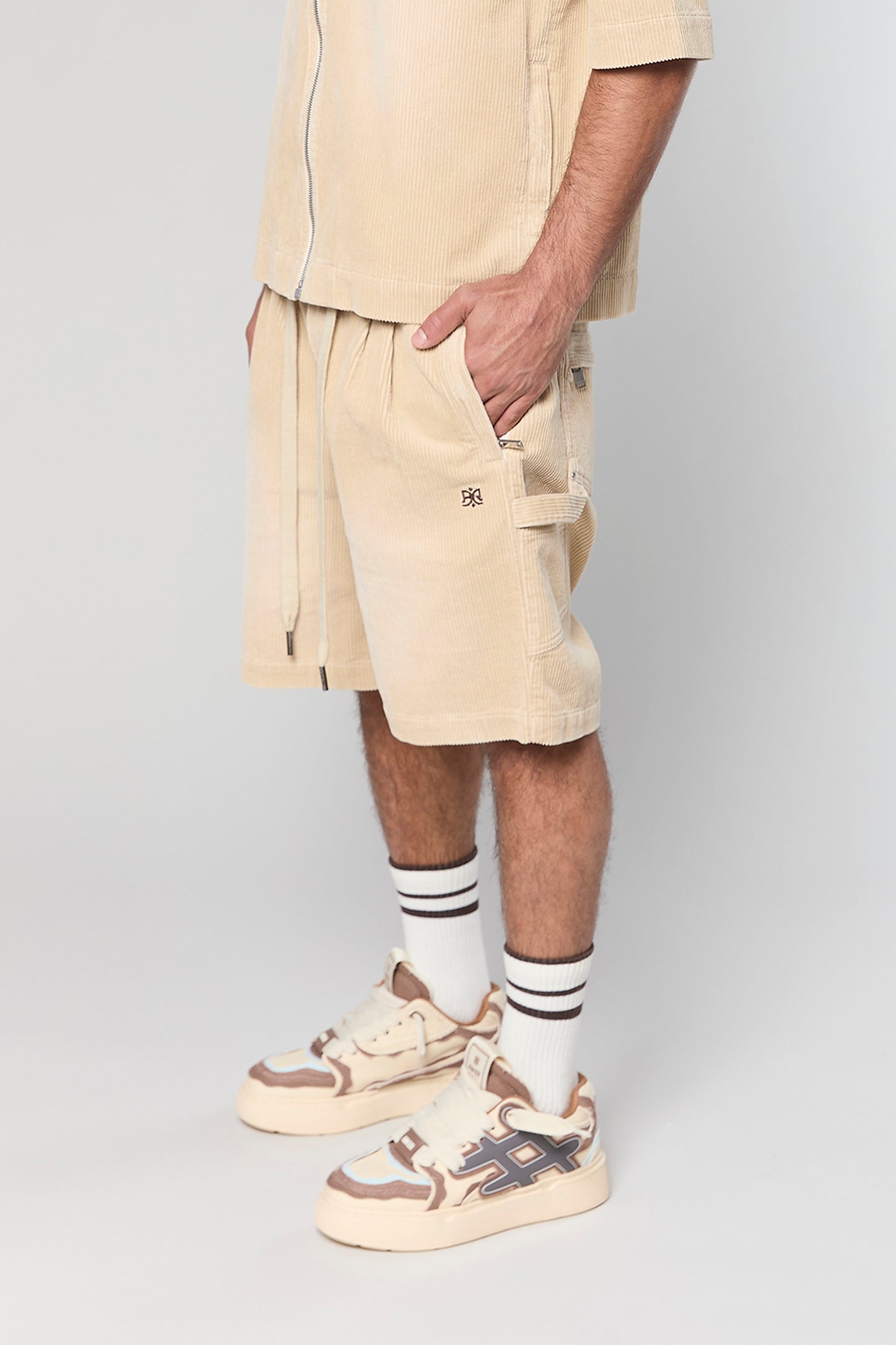 Wash Corduroy 708 Mocha Short