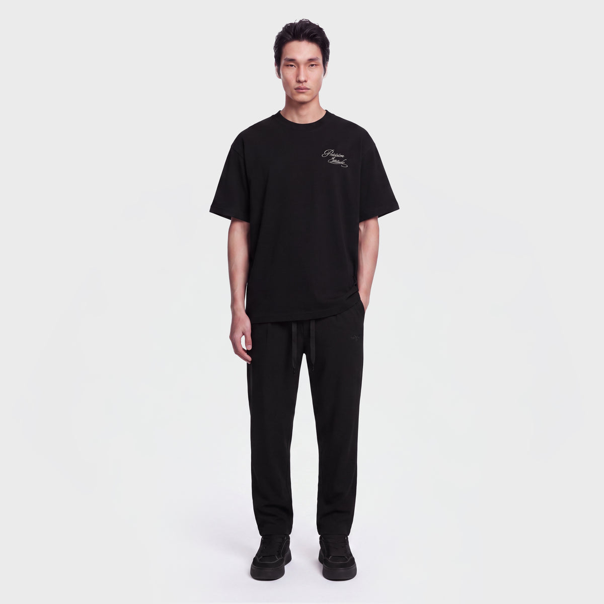 Mercerized 1010 Black T-Shirt