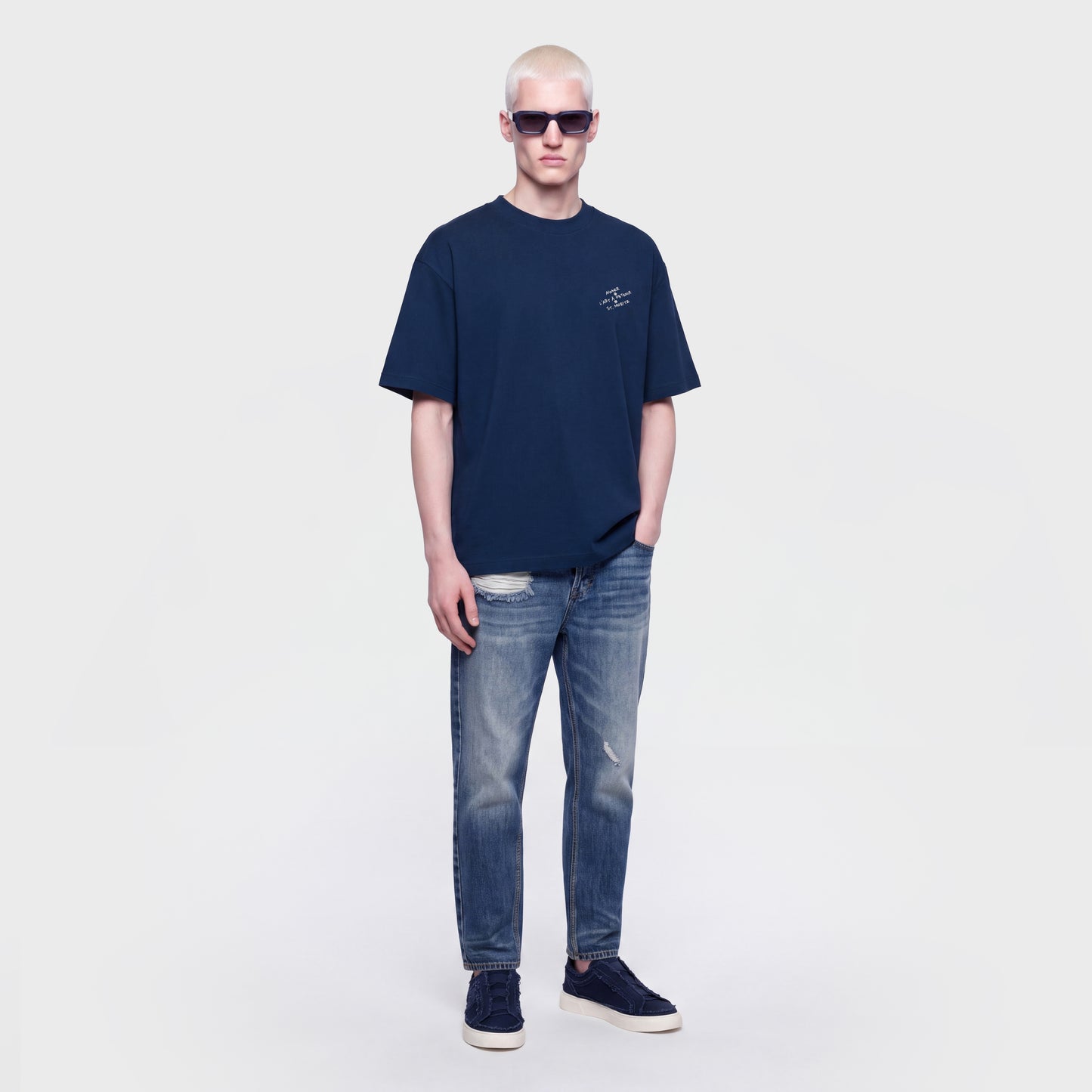 Mercerized 1139 Blue T-Shirt