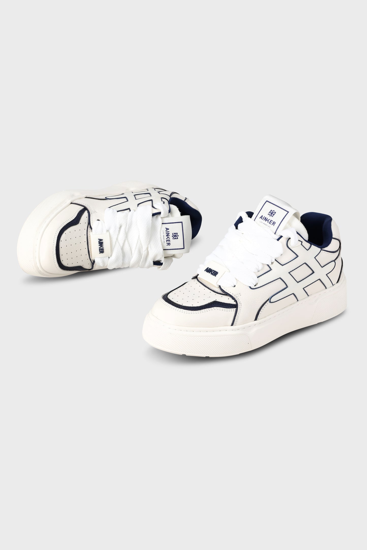 Backdoor Leather White Blue
