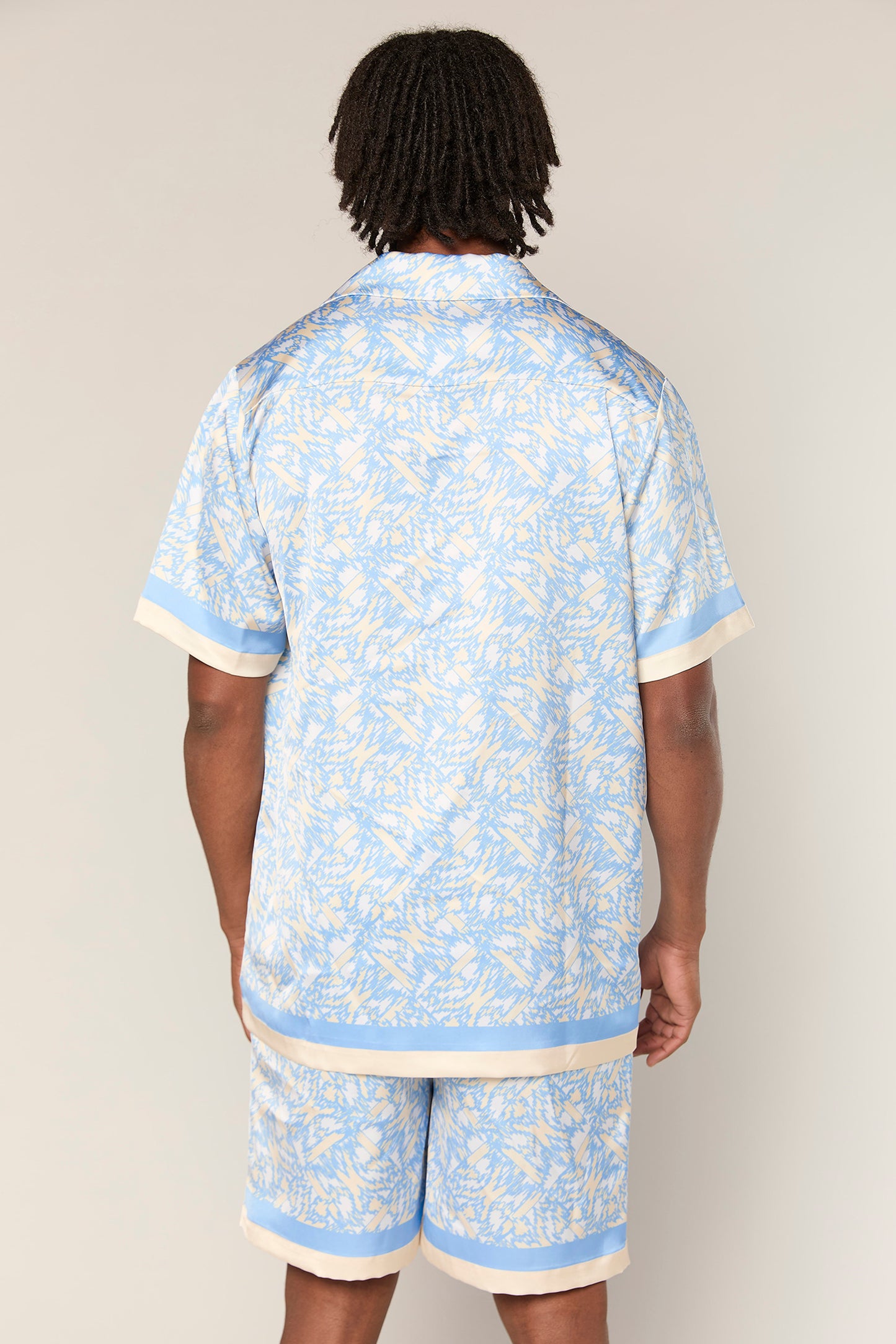 Satin 839 Light Blue Short