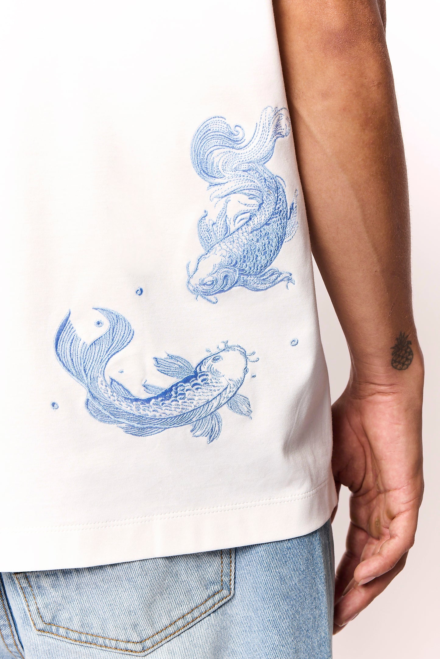 Mercerized 550 White T-Shirt