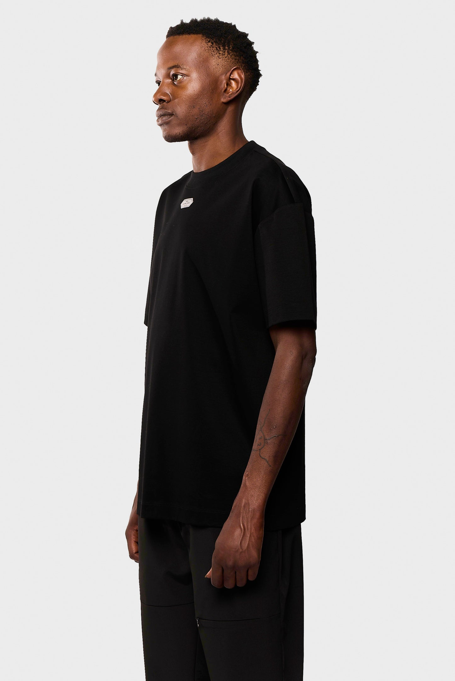 Mercerized 554 Black T-Shirt