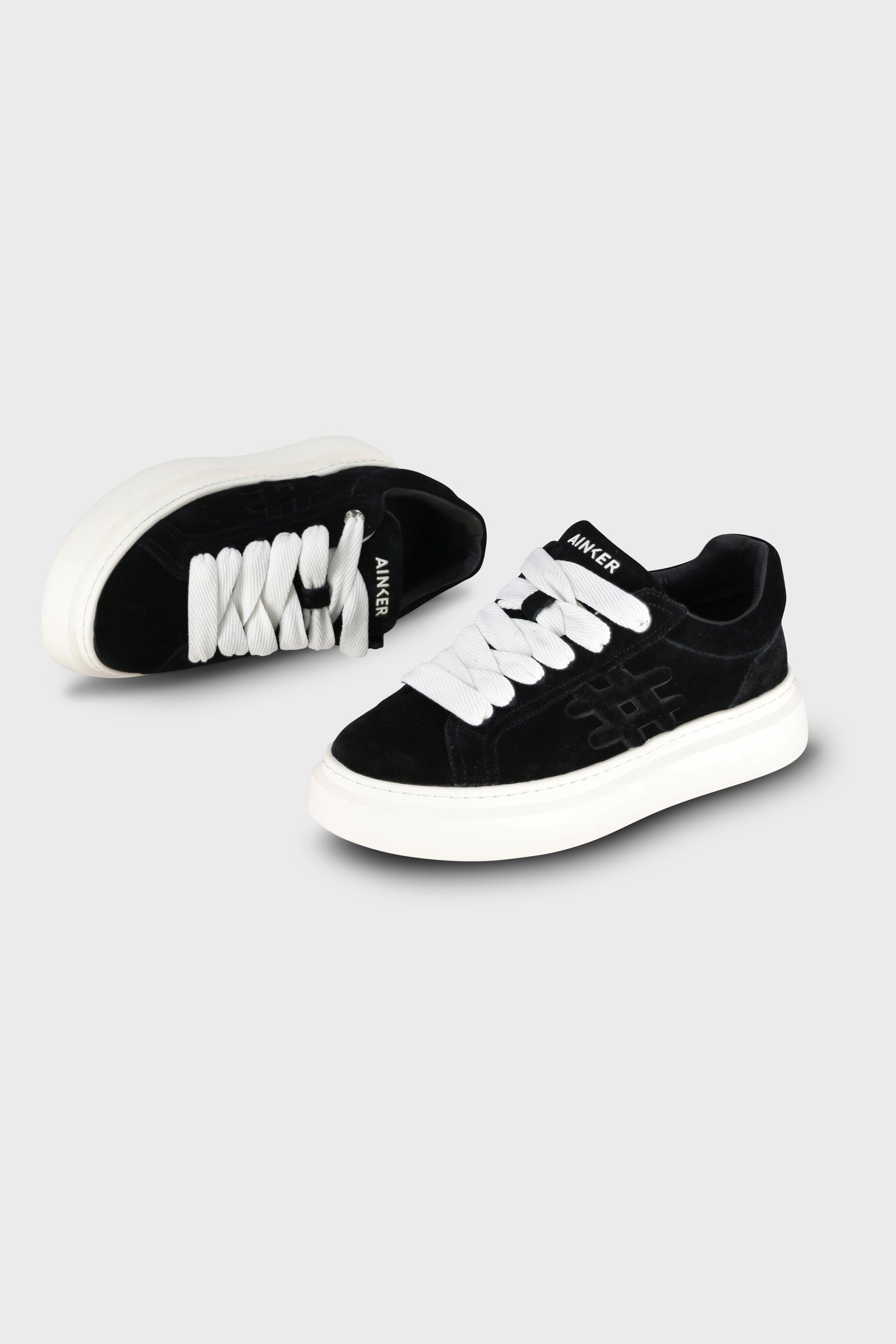 Drop Line Black Suede