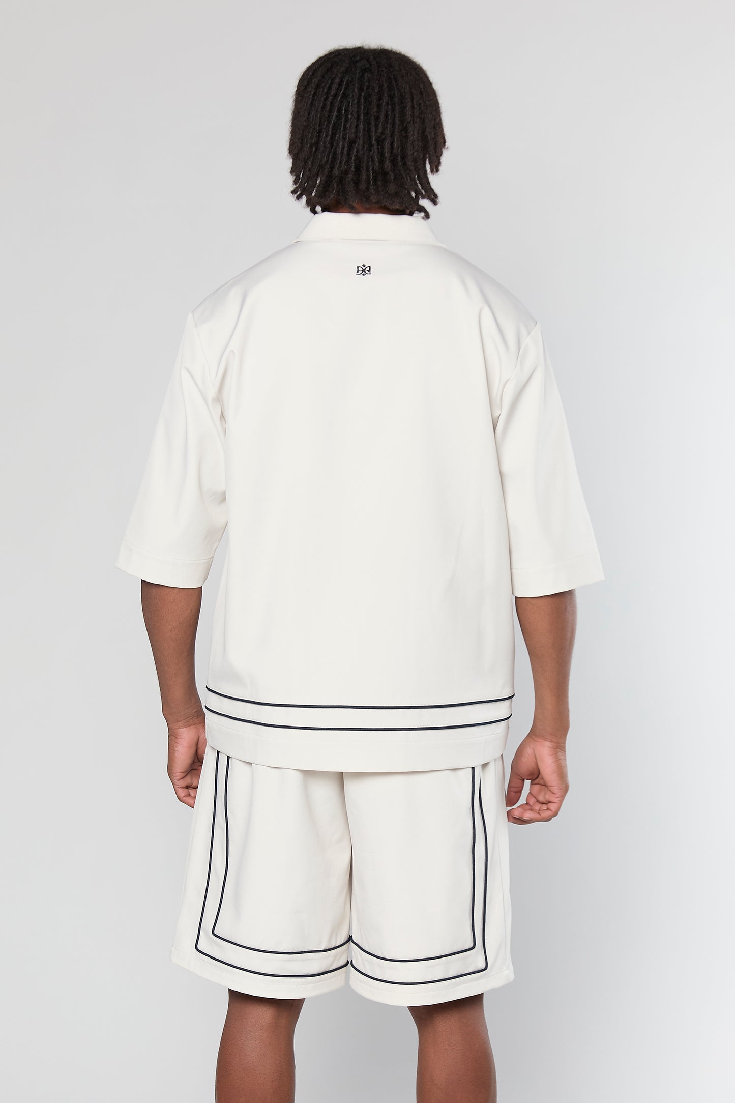 Tech 801 Off-White Short Button Shirt