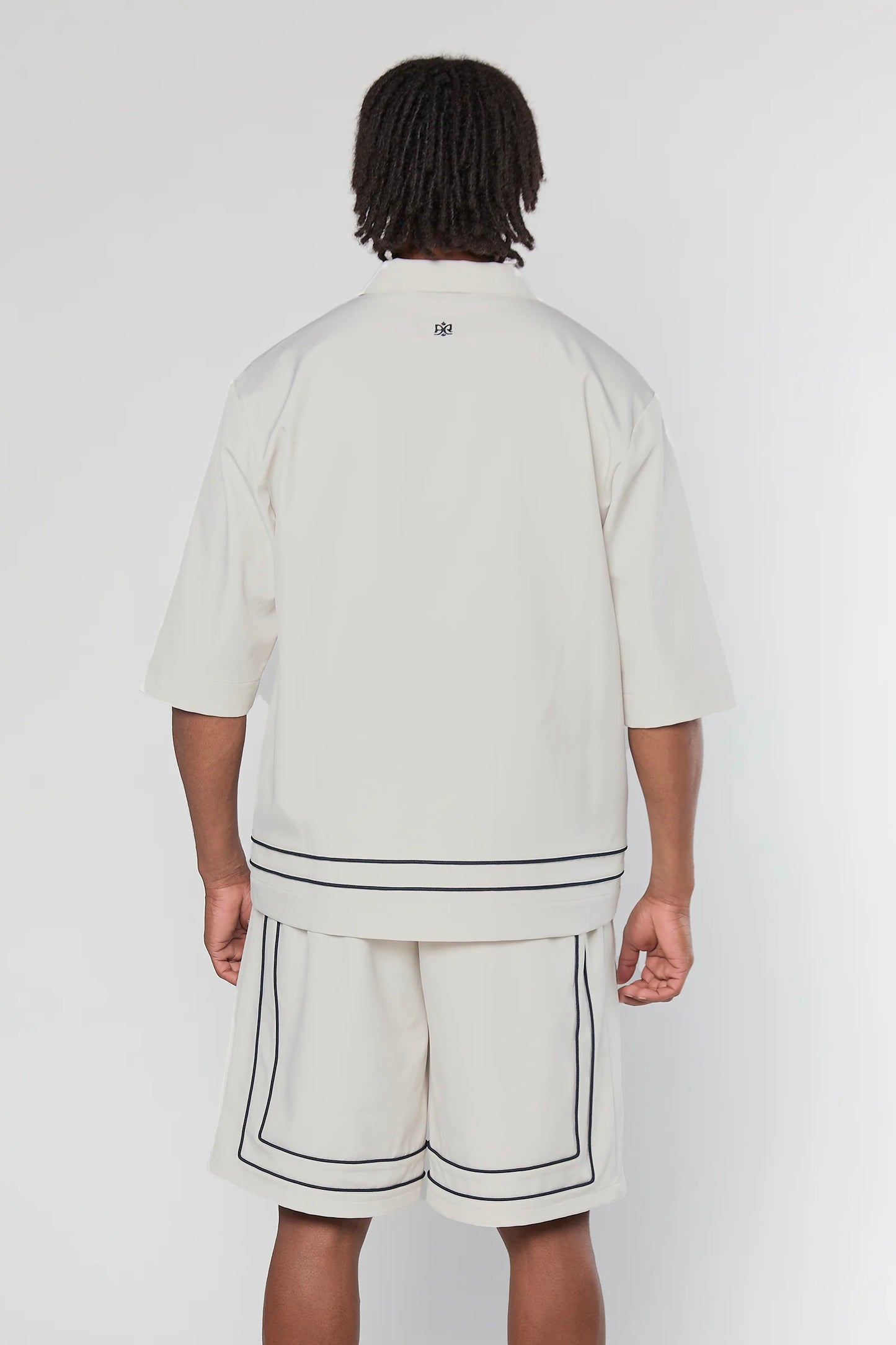 Tech 801 Off-White Short Button Shirt