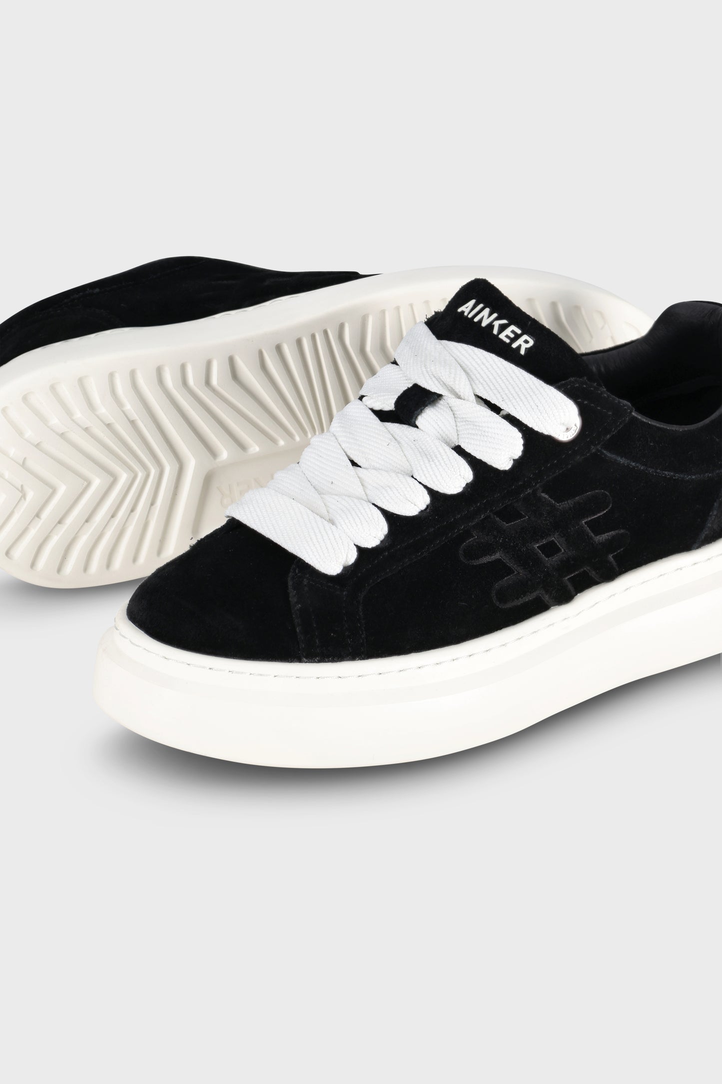 Drop Line Black Suede