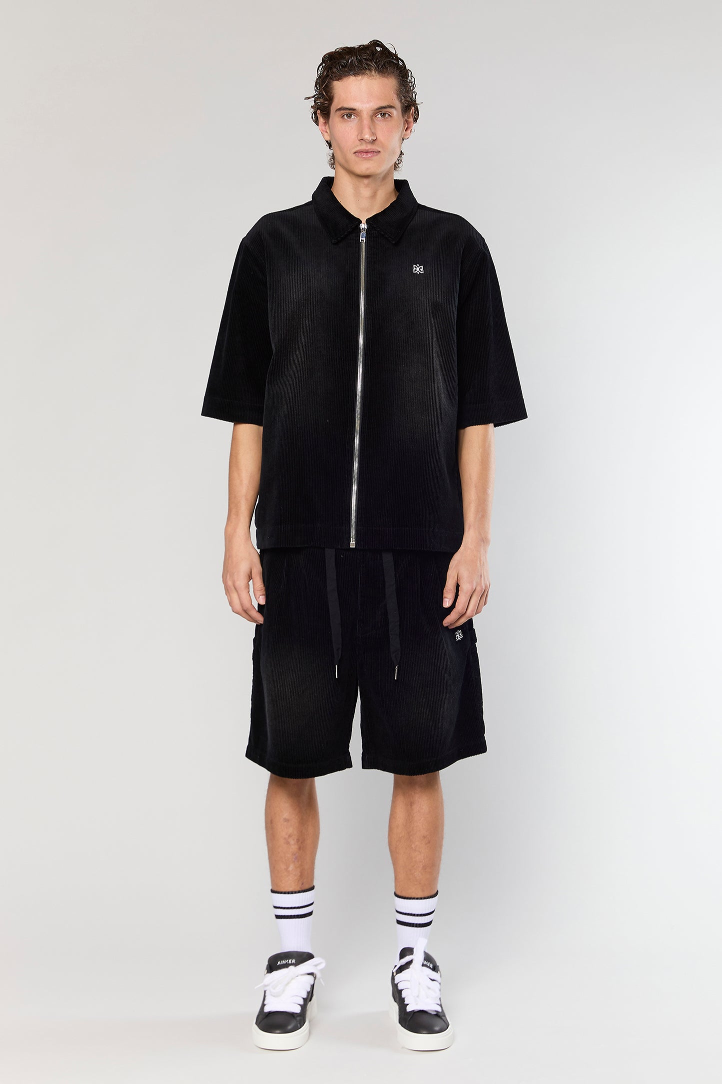 Wash Corduroy 708 Black Short