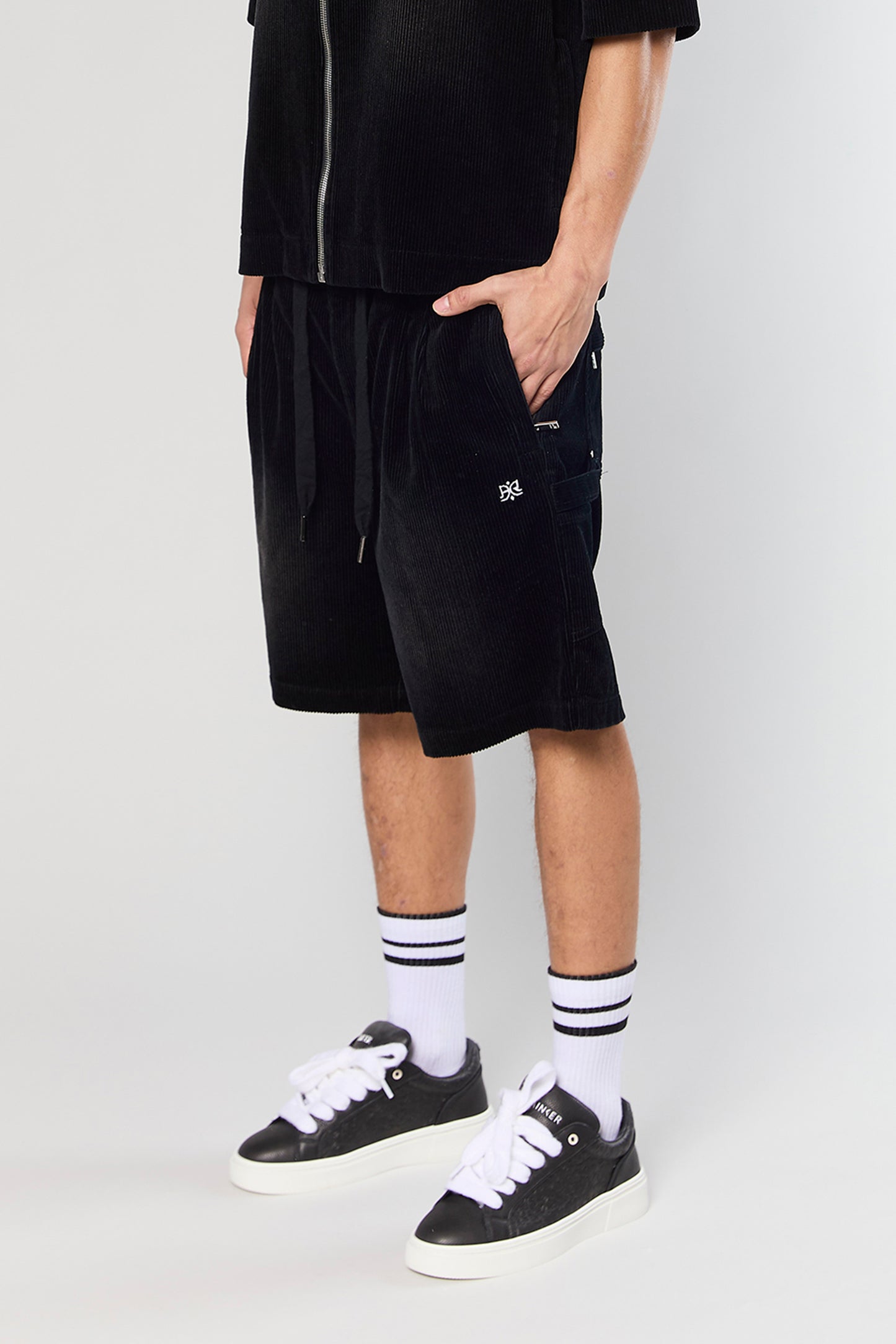Wash Corduroy 708 Black Short