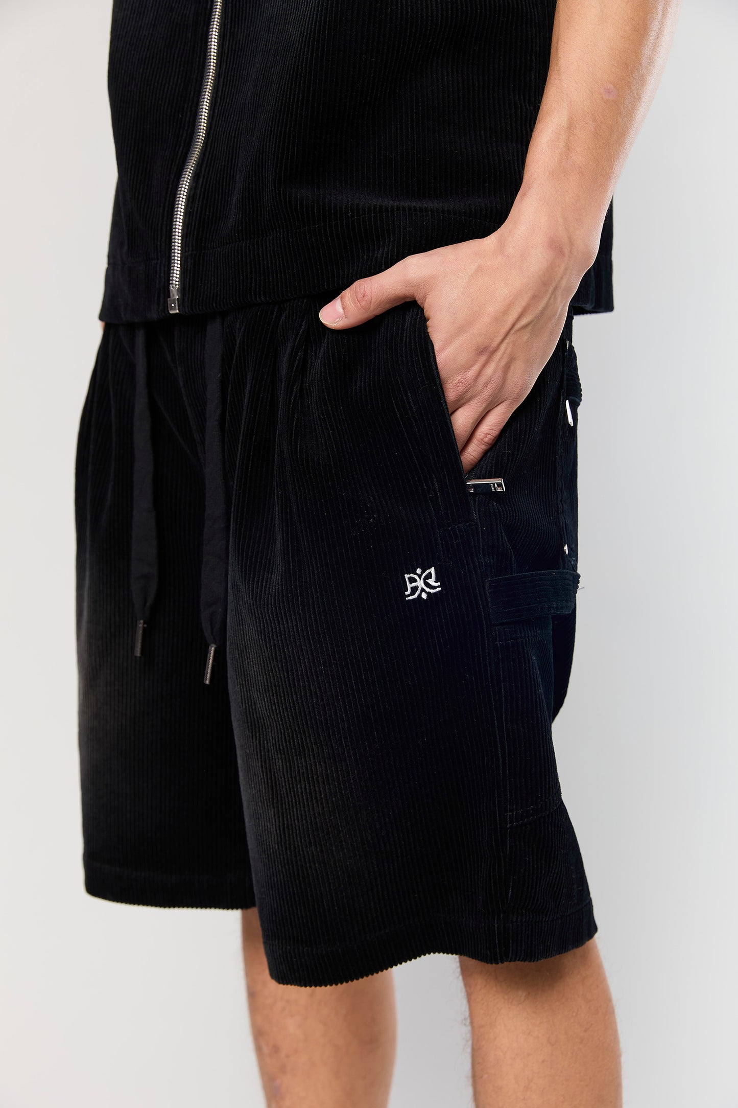 Wash Corduroy 708 Black Short