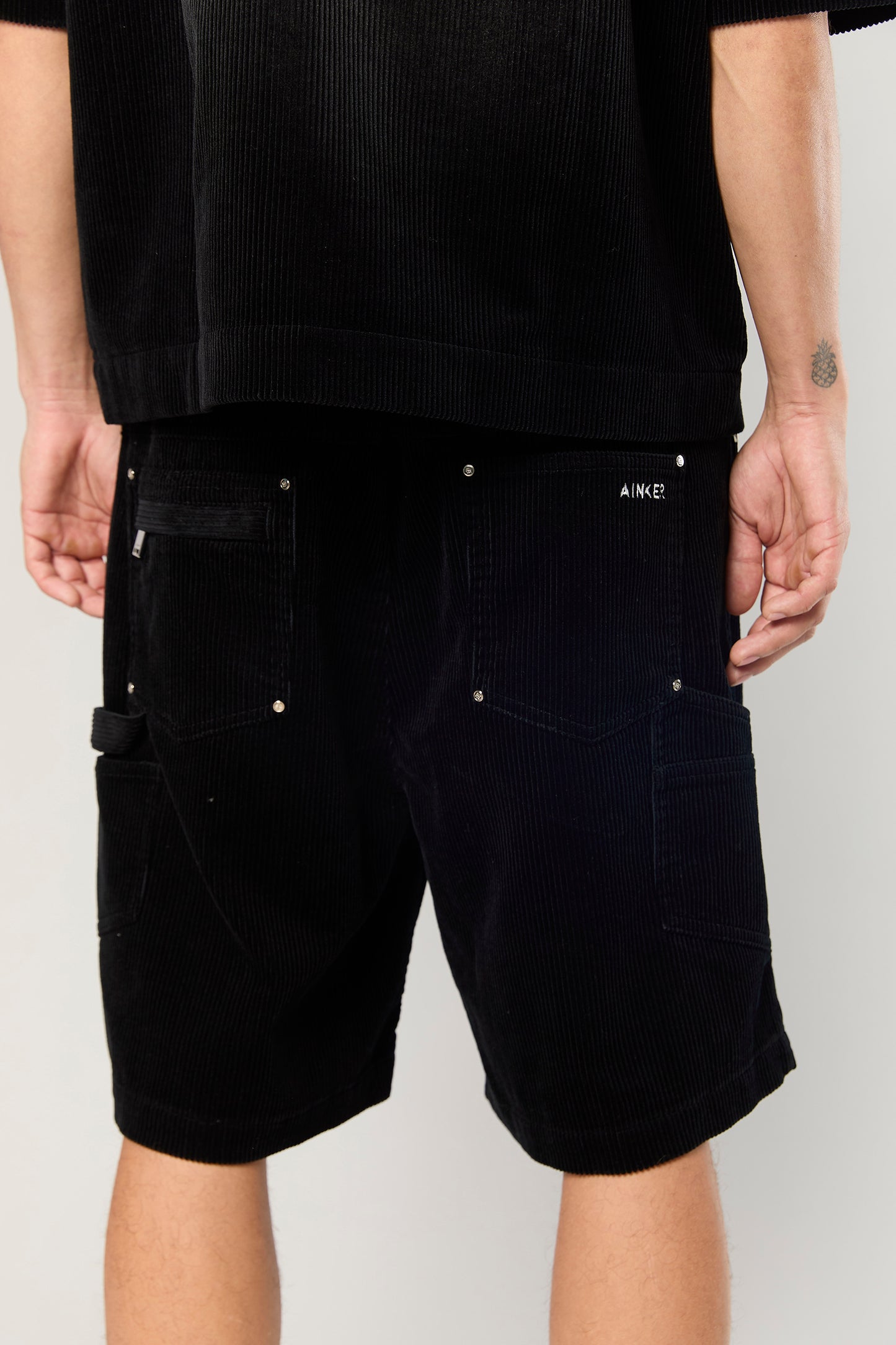 Wash Corduroy 708 Black Short