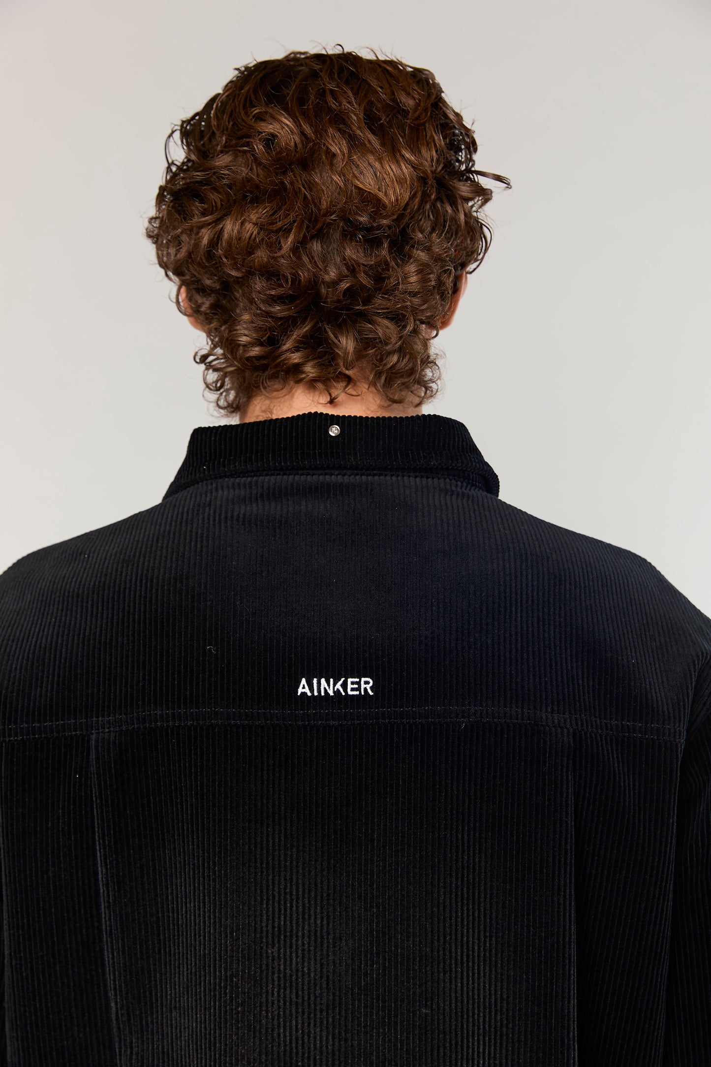 Wash Corduroy 708 Black Short Jacket