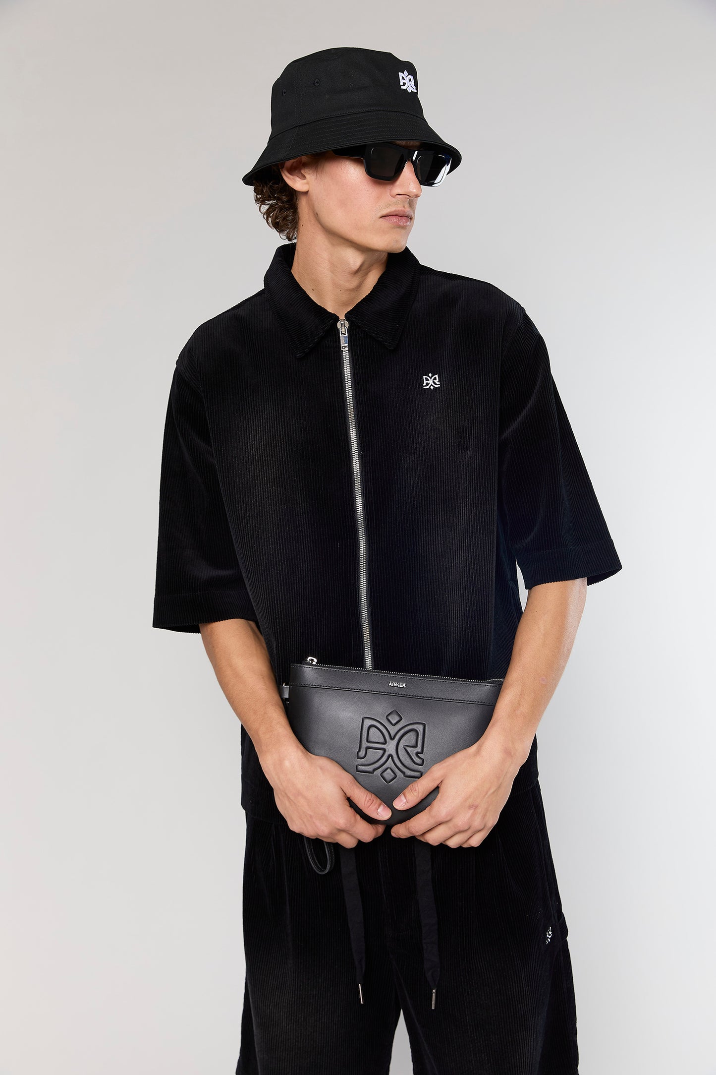 Wash Corduroy 708 Black Short Jacket