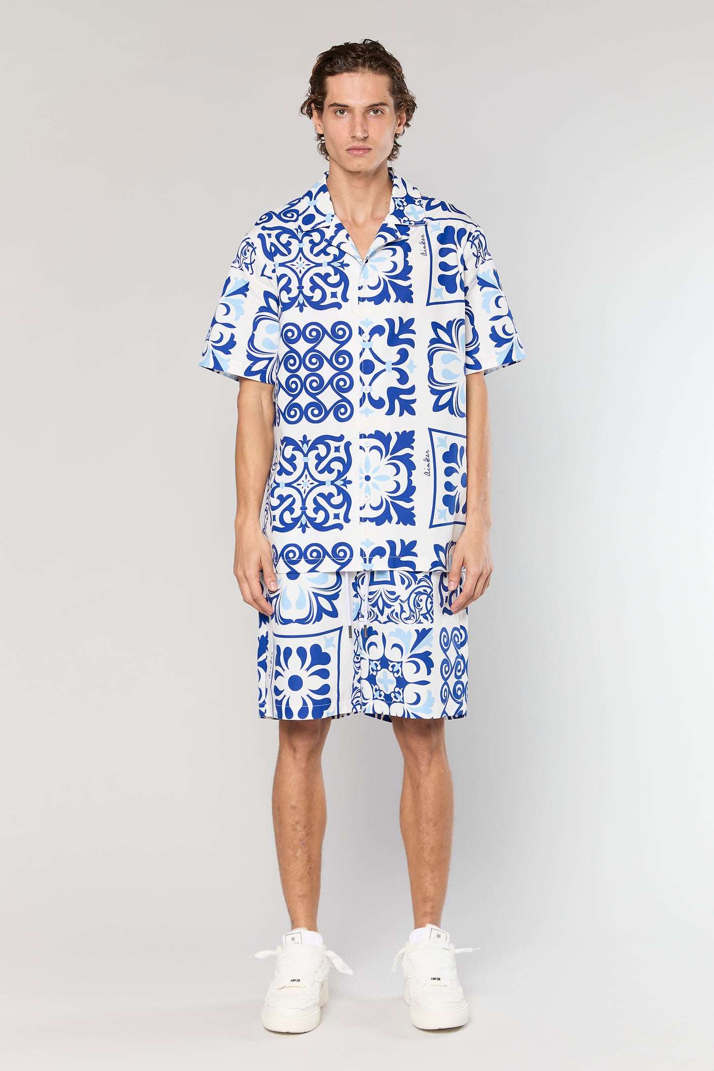 Cotton Poplin 840 Blue Shirt