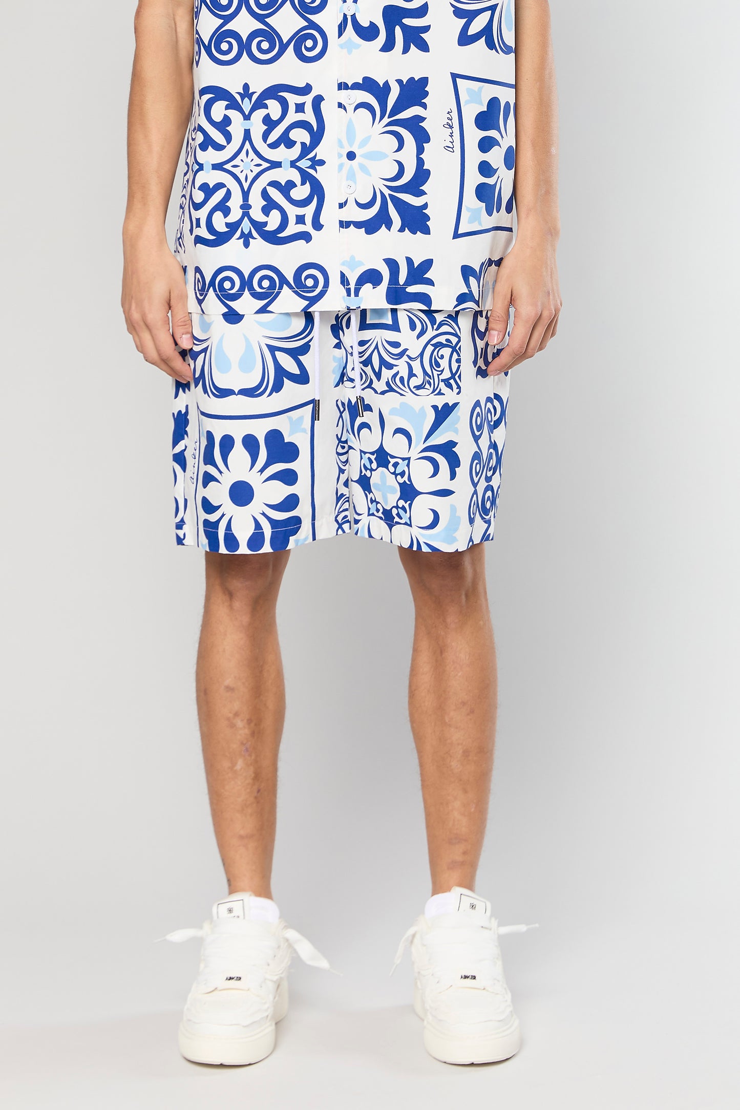Cotton Poplin 840 Blue Short