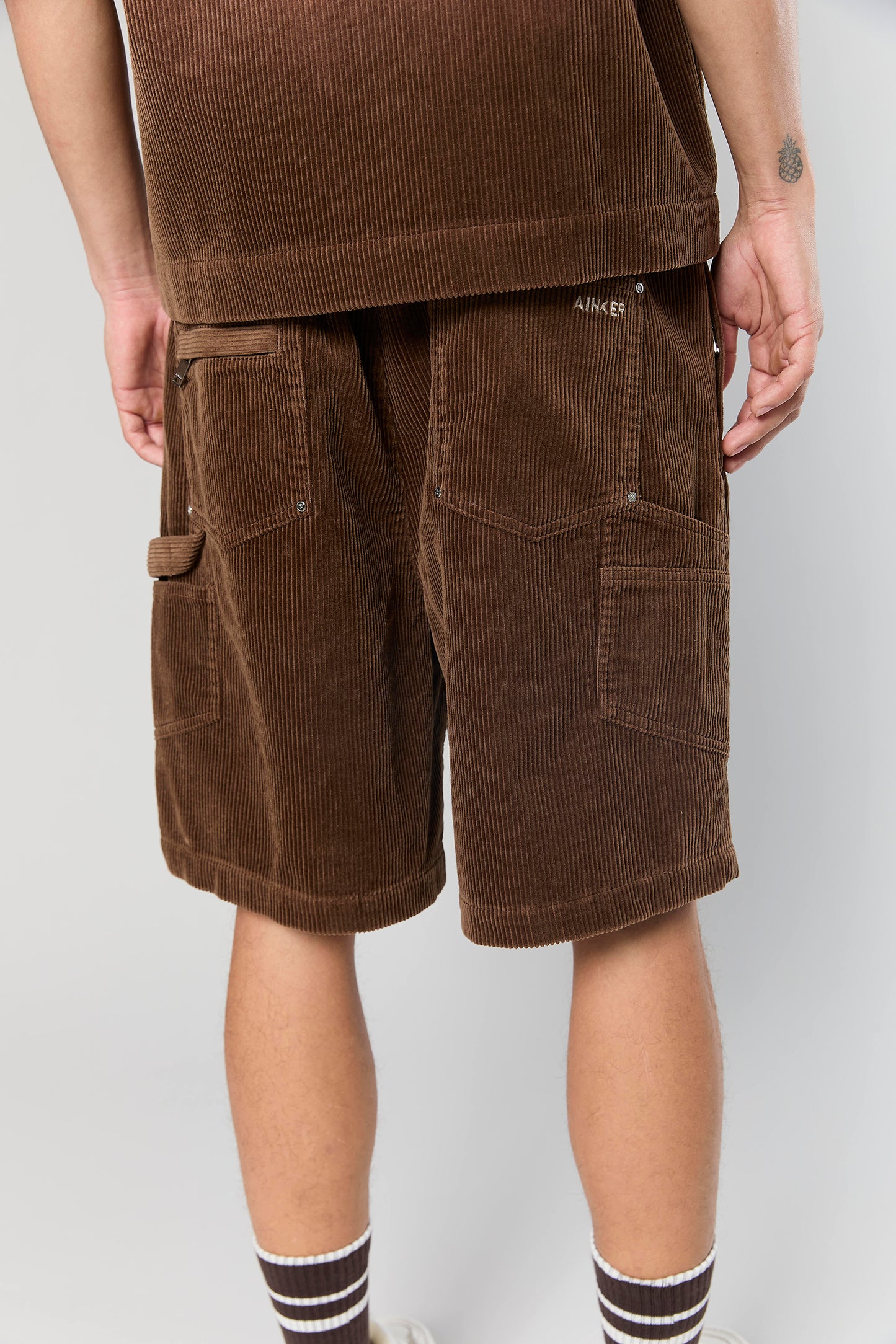 Wash Corduroy 708 Brown Short