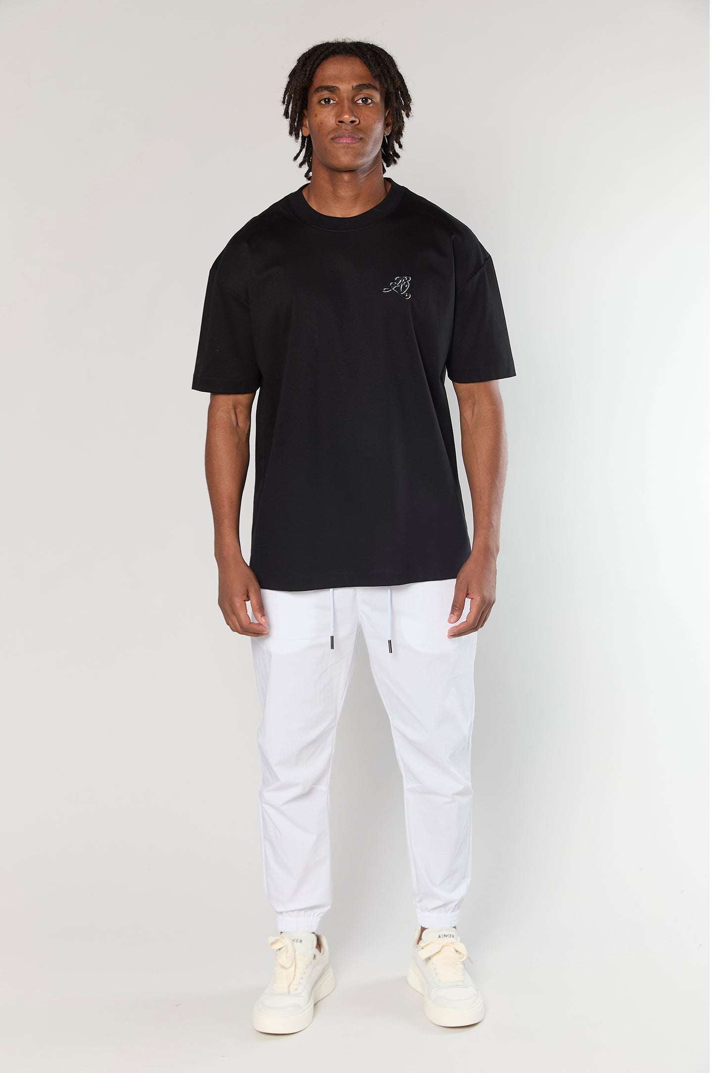 Mercerized 741 Black T-Shirt