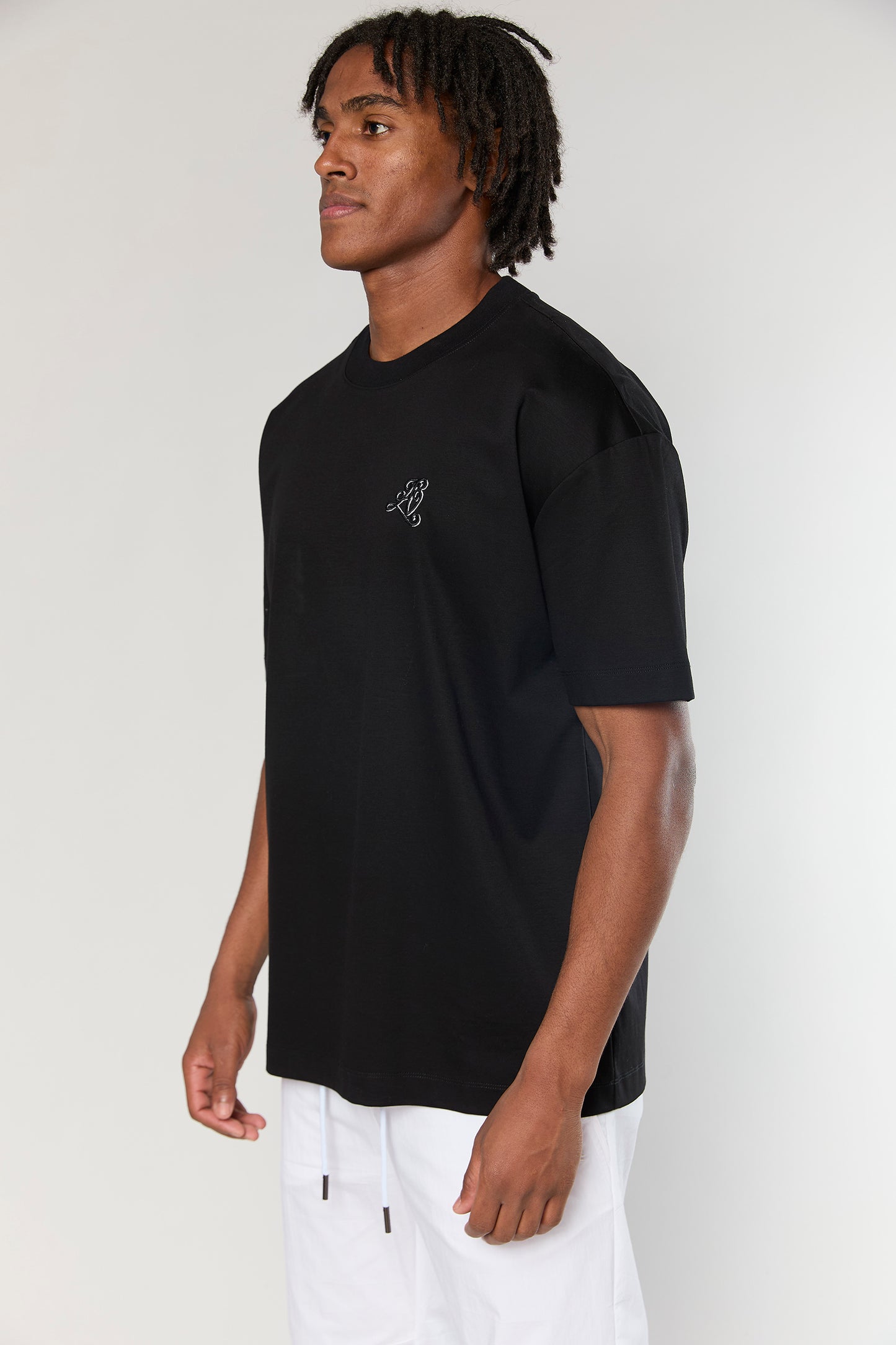 Mercerized 741 Black T-Shirt