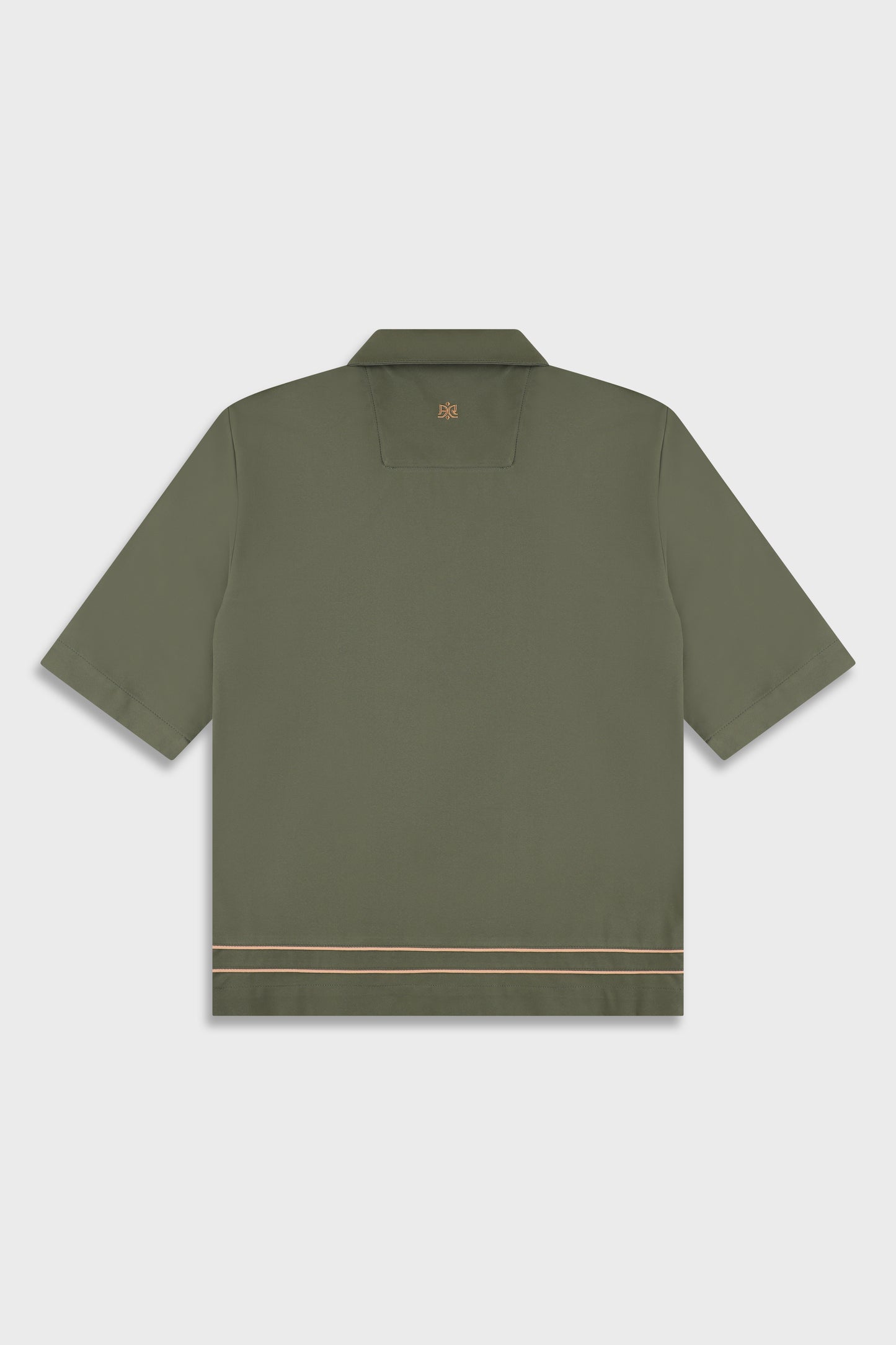 Tech 801 Green Short Button Shirt