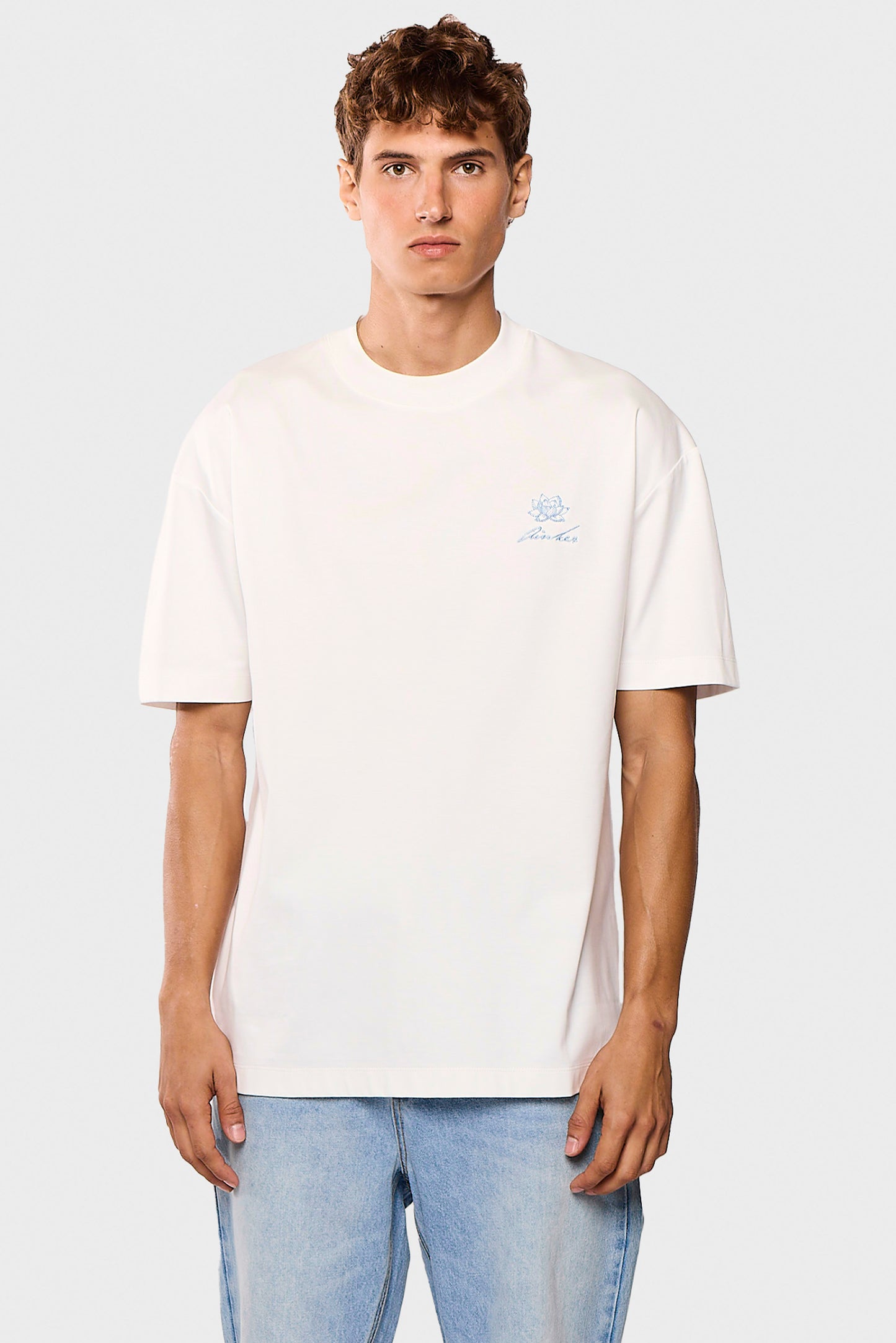 Mercerized 550 White T-Shirt