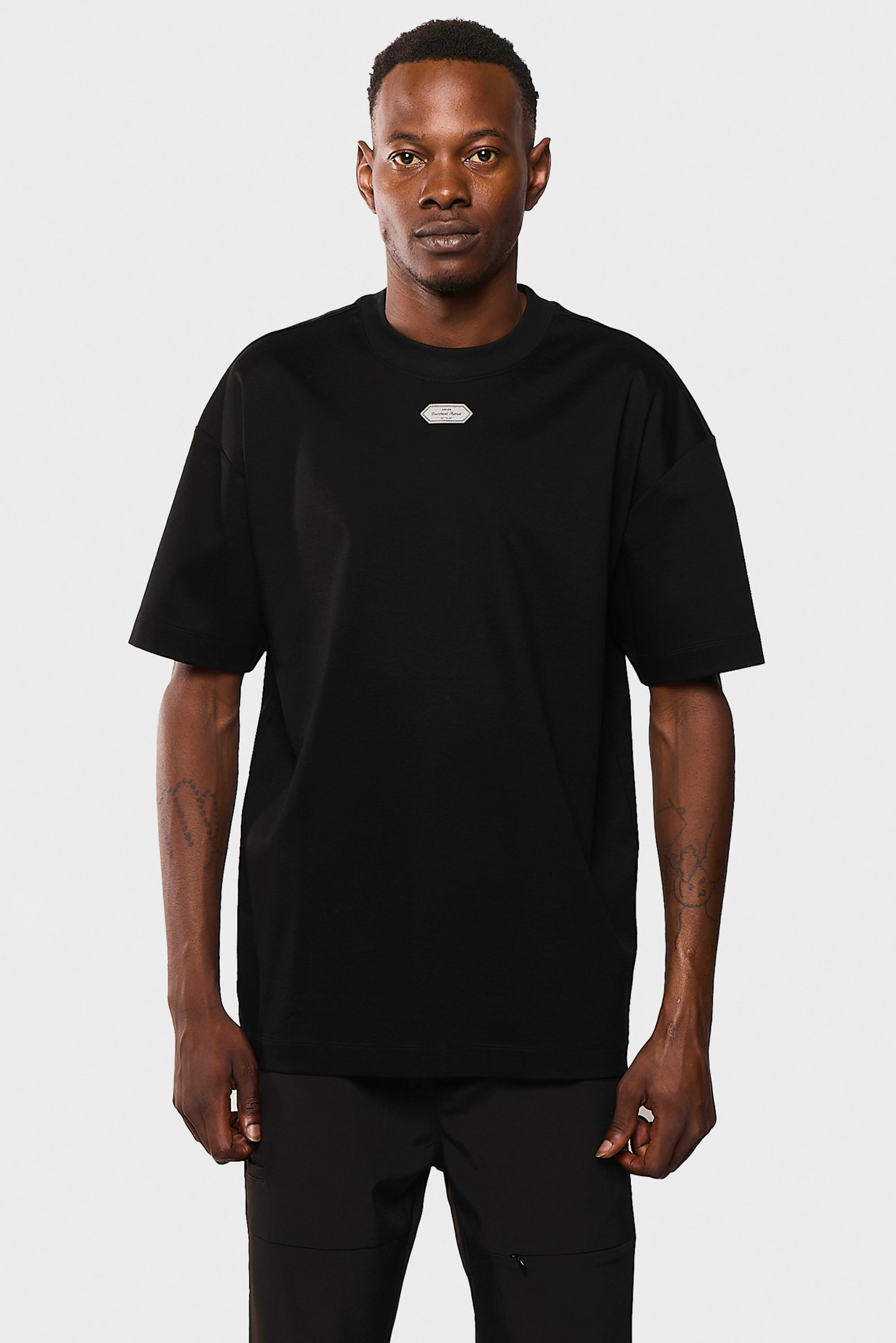 Mercerized 554 Black T-Shirt