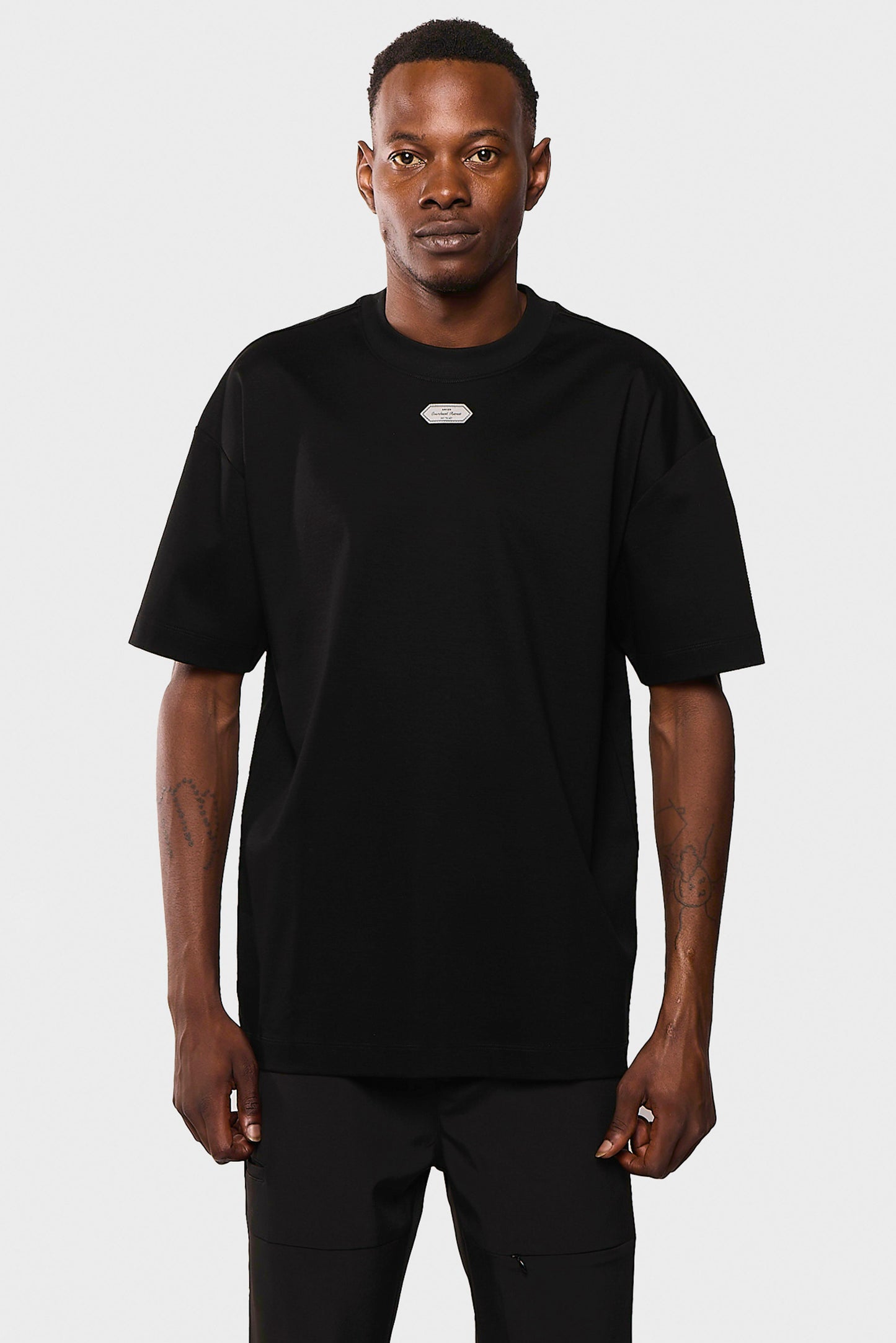 Mercerized 554 Black T-Shirt