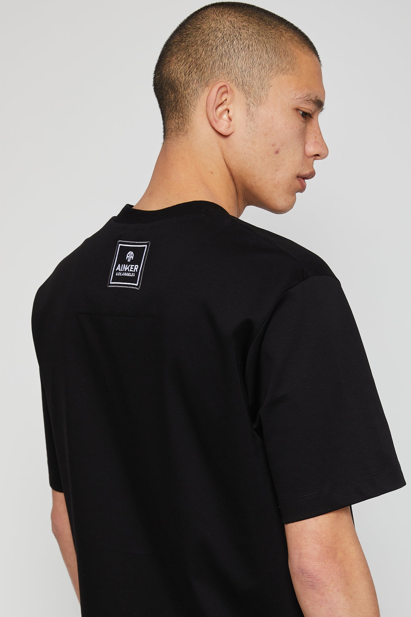 Ainker BLACK MERCERISE T-SHIRT