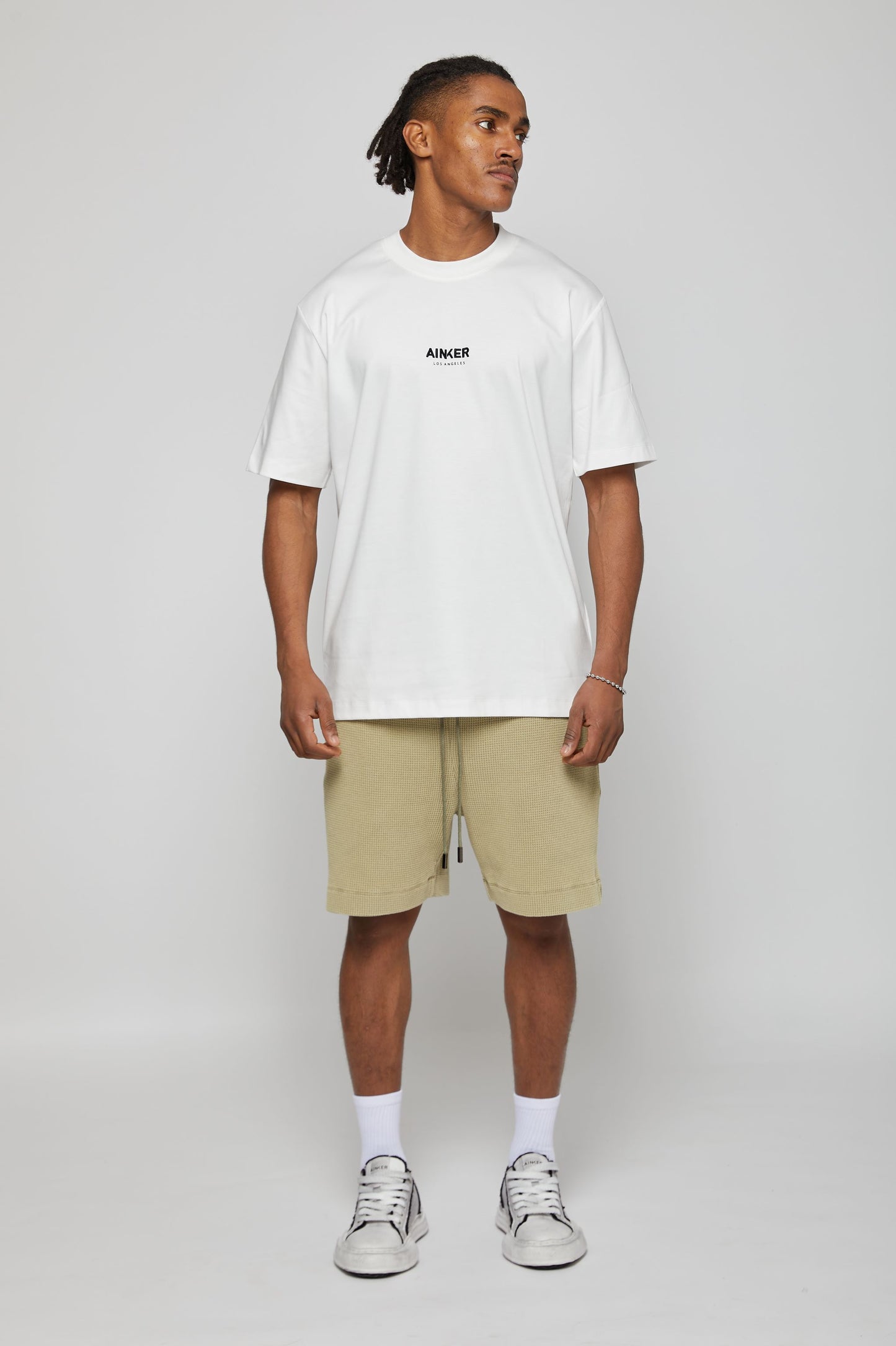 Ainker White Mercerize T-Shirt