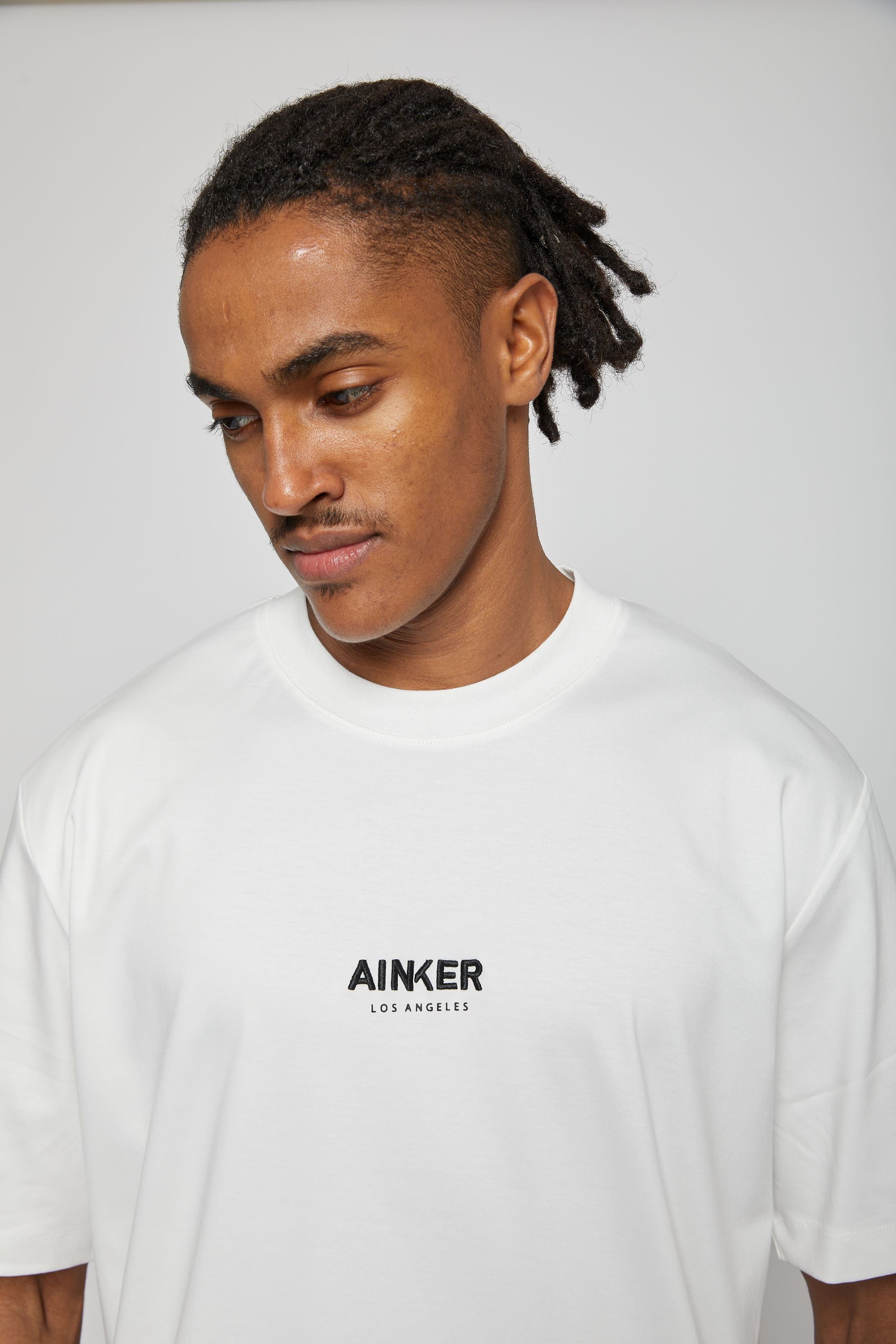 Ainker White Mercerize T-Shirt