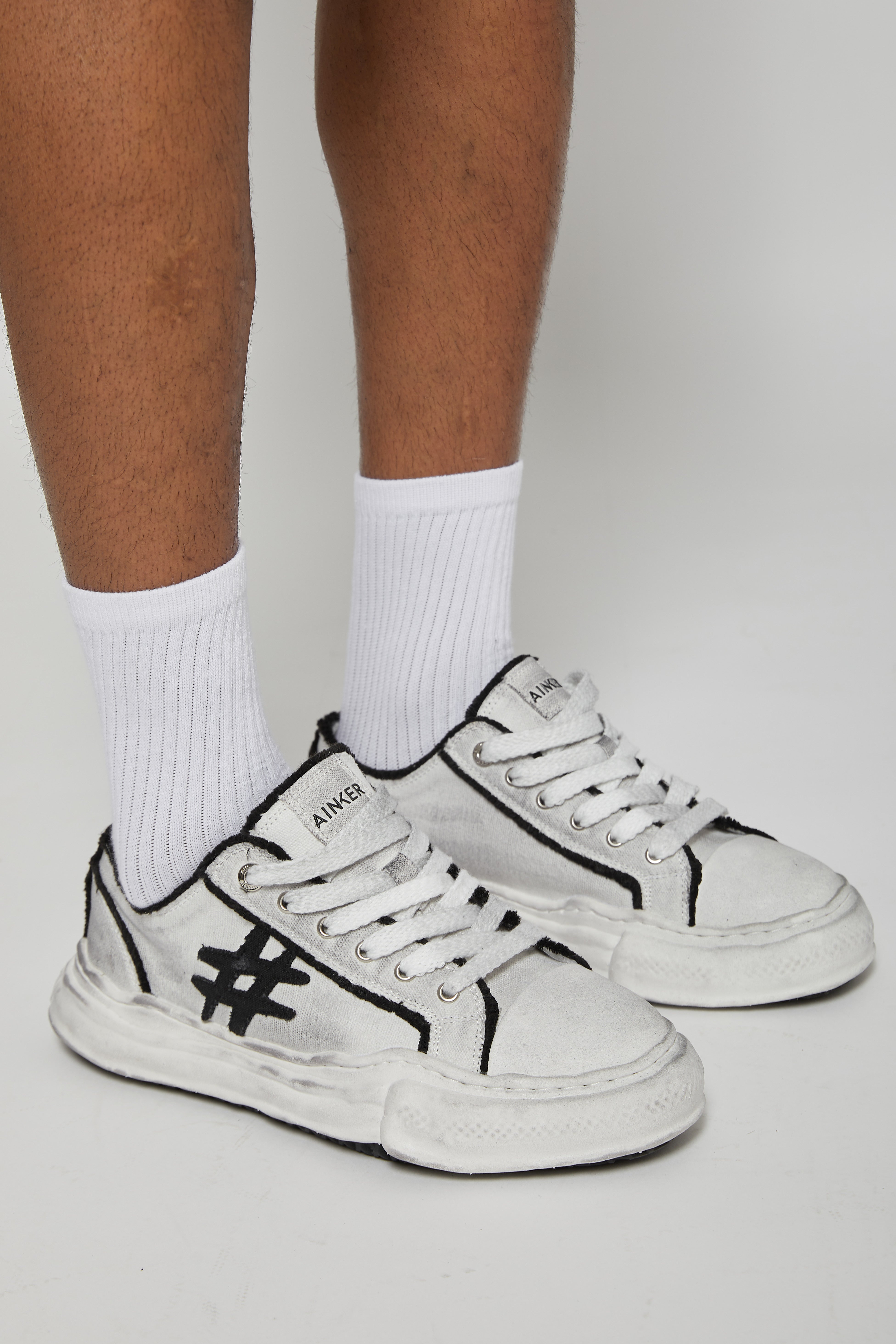 Super Ball White Canvas Sneakers
