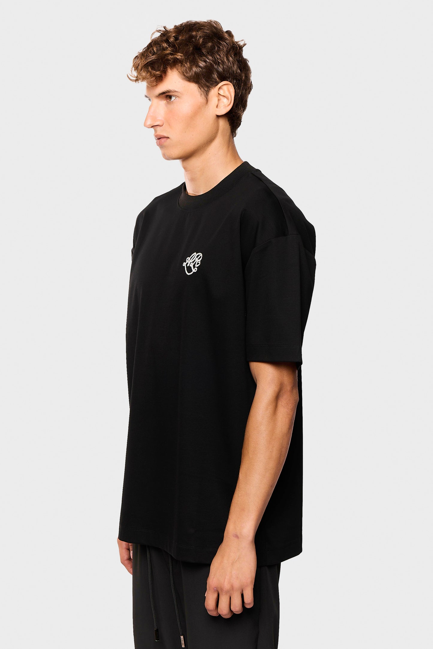 Mercerized 762 Black T-Shirt