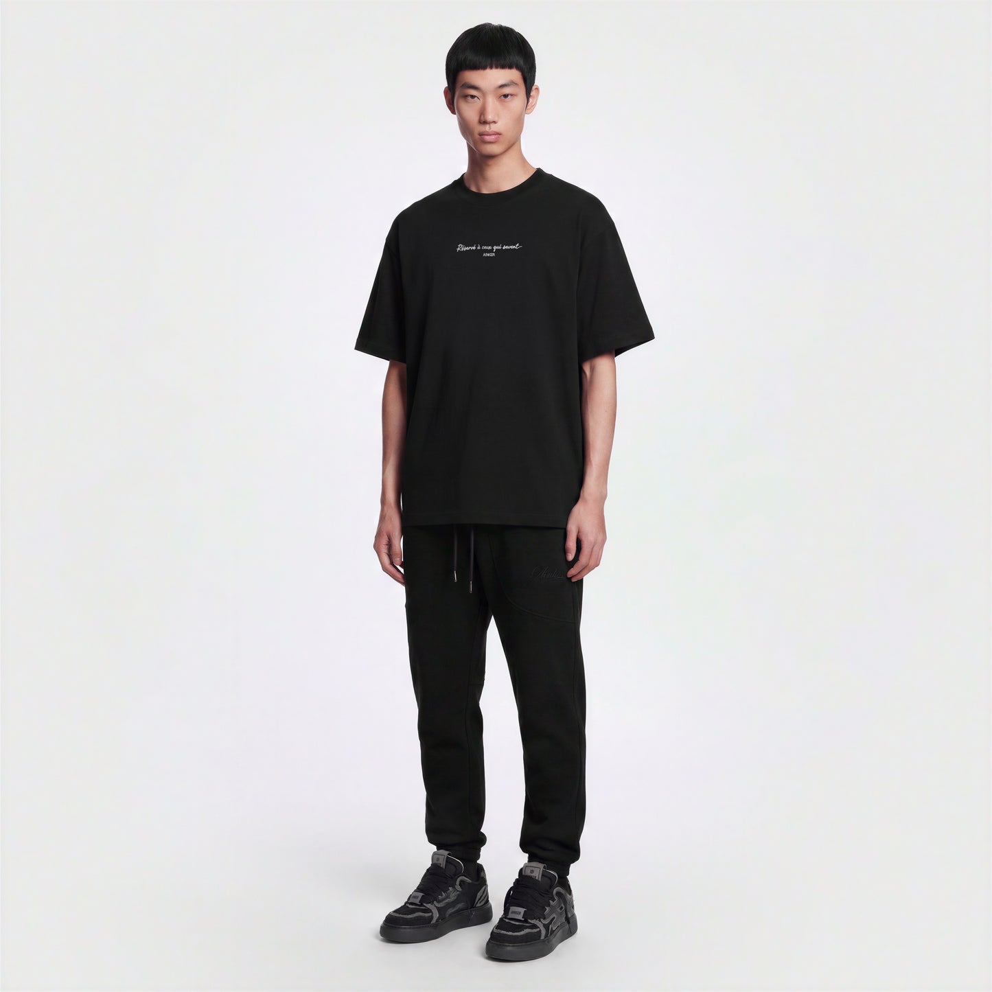 Cotton 1035 Black T-Shirt