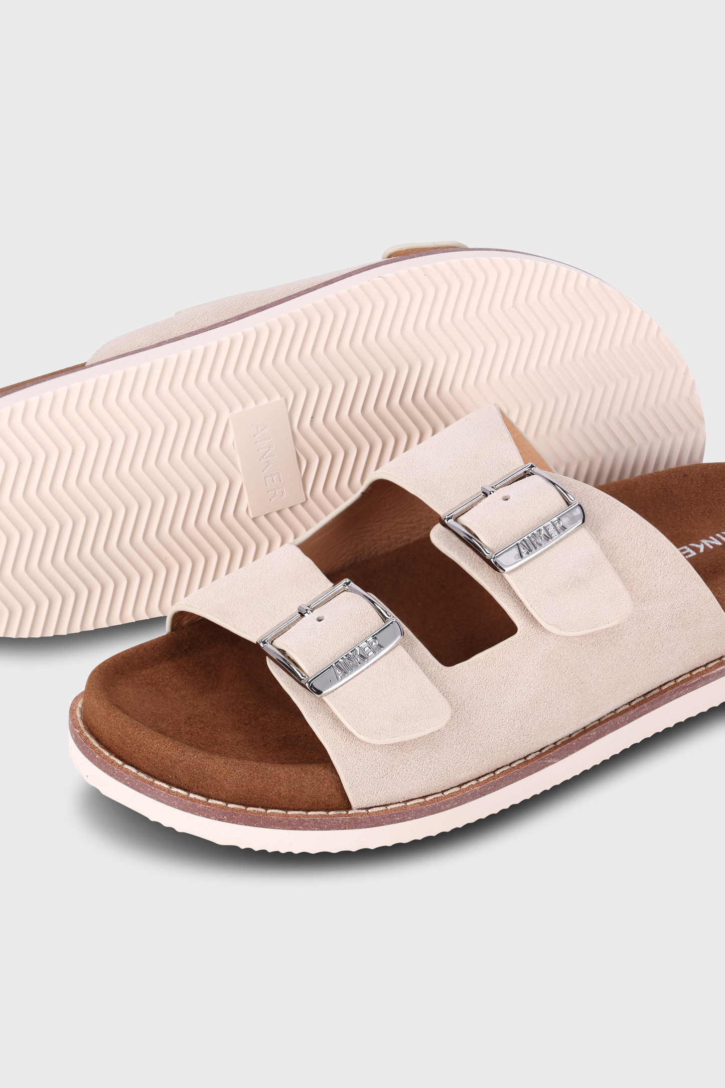 Ascot Off-White Suede