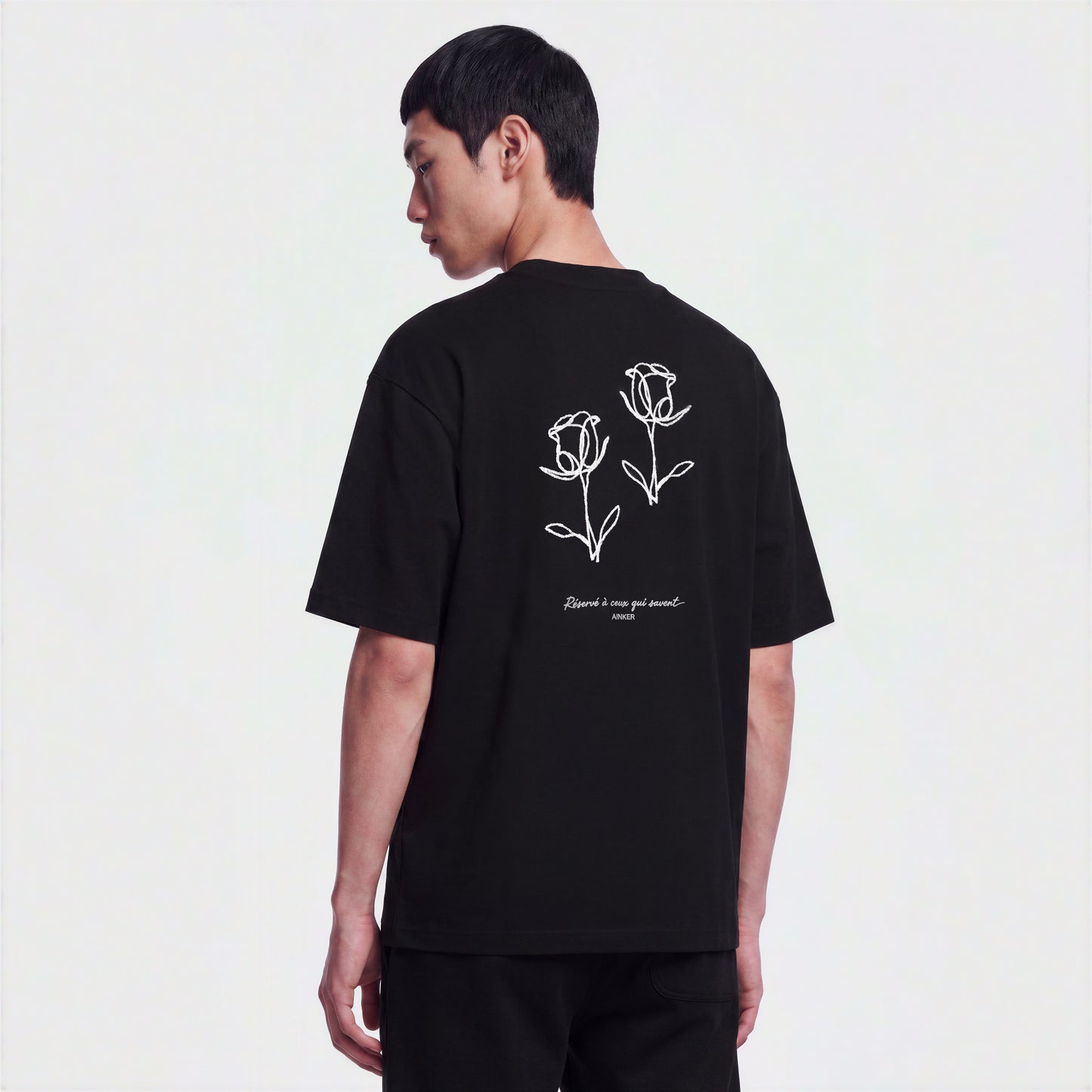 Cotton 1035 Black T-Shirt